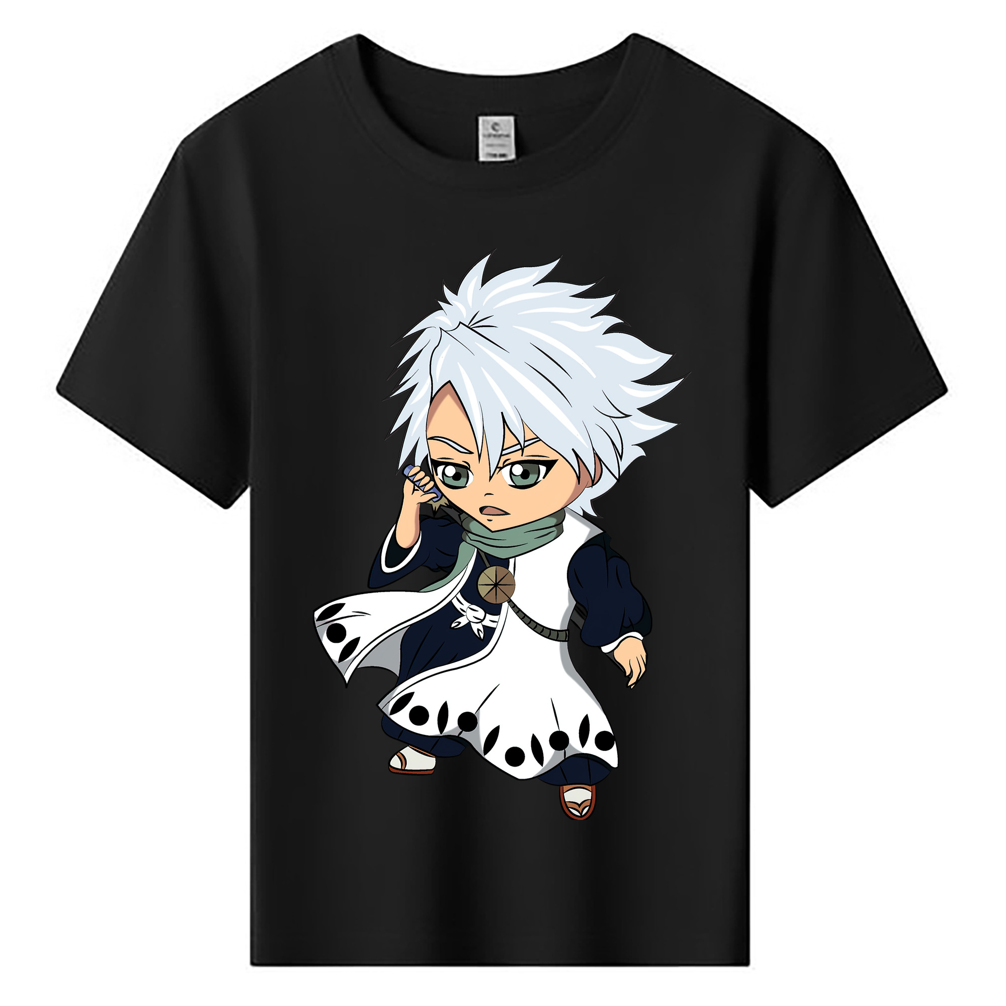 （画像用） ブリーチ 日番谷冬獅郎（ひつがや とうしろう） BLEACH Hitsugaya Toushirou 綿100％キッズTシャツ（フロントプリント）
