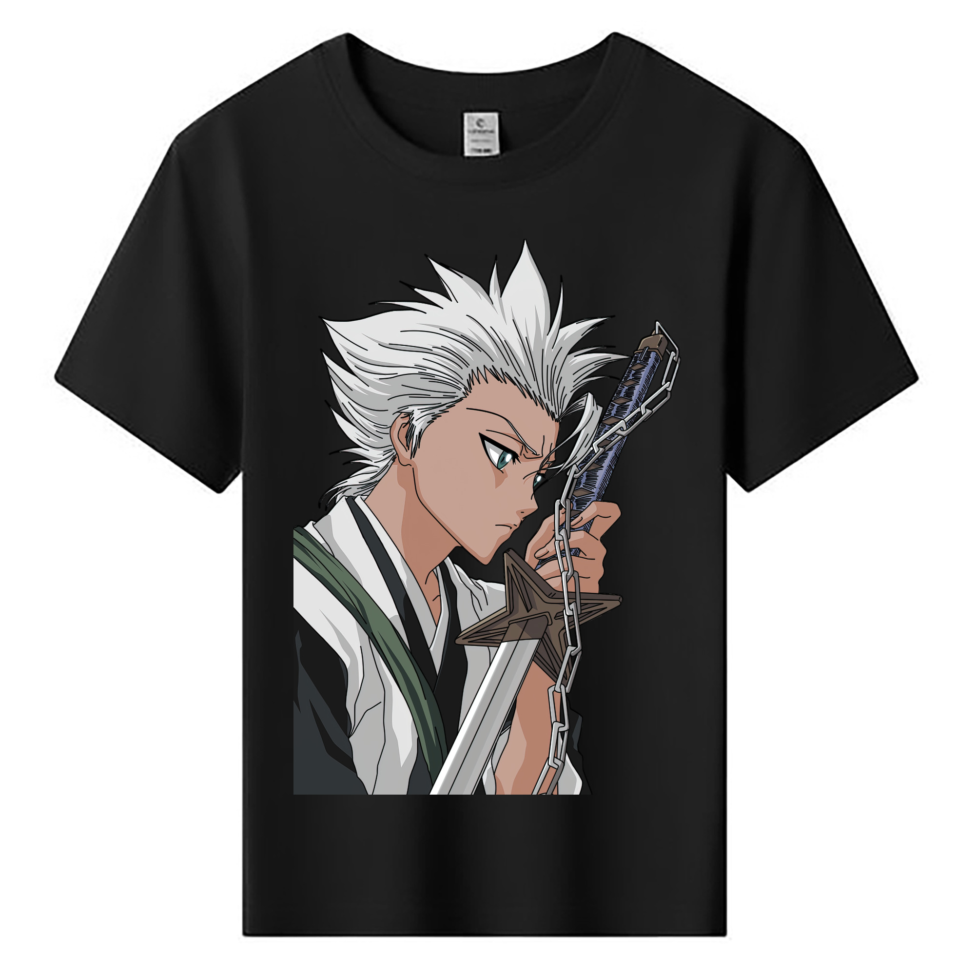 （画像用） ブリーチ 日番谷冬獅郎（ひつがや とうしろう） BLEACH Hitsugaya Toushirou 綿100％キッズTシャツ（フロントプリント）