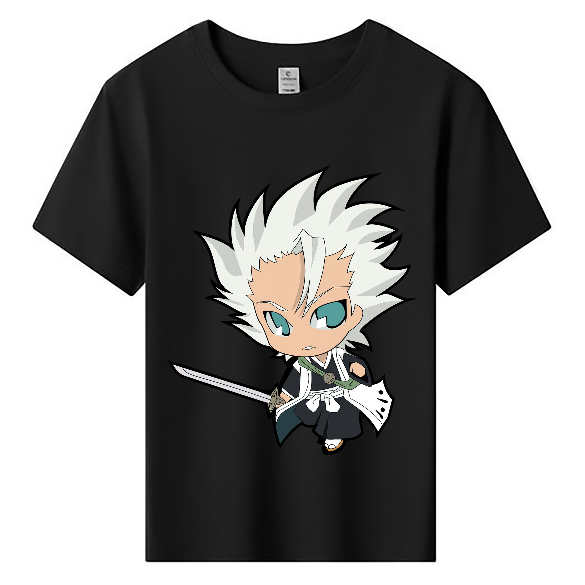 （画像用） ブリーチ 日番谷冬獅郎（ひつがや とうしろう） BLEACH Hitsugaya Toushirou 綿100％キッズTシャツ（フロントプリント）