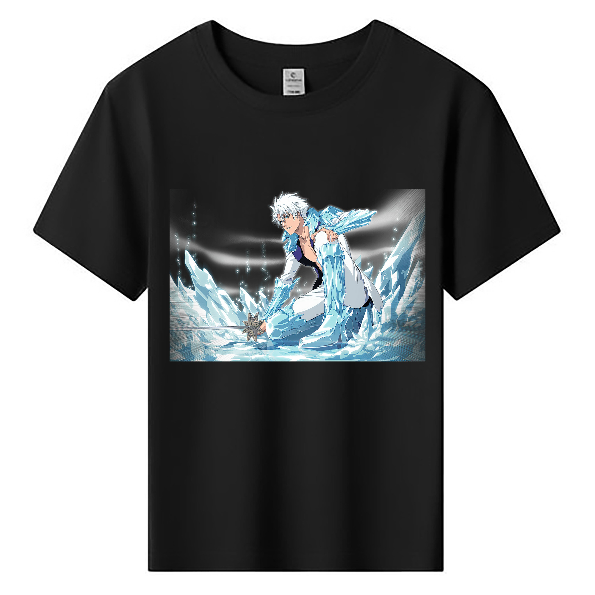 （画像用） ブリーチ 日番谷冬獅郎（ひつがや とうしろう） BLEACH Hitsugaya Toushirou 綿100％キッズTシャツ（フロントプリント）
