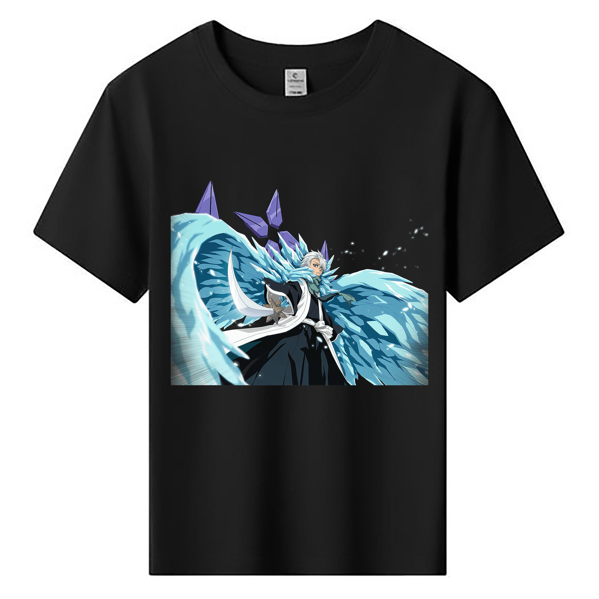 （画像用） ブリーチ 日番谷冬獅郎（ひつがや とうしろう） BLEACH Hitsugaya Toushirou 綿100％キッズTシャツ（フロントプリント）