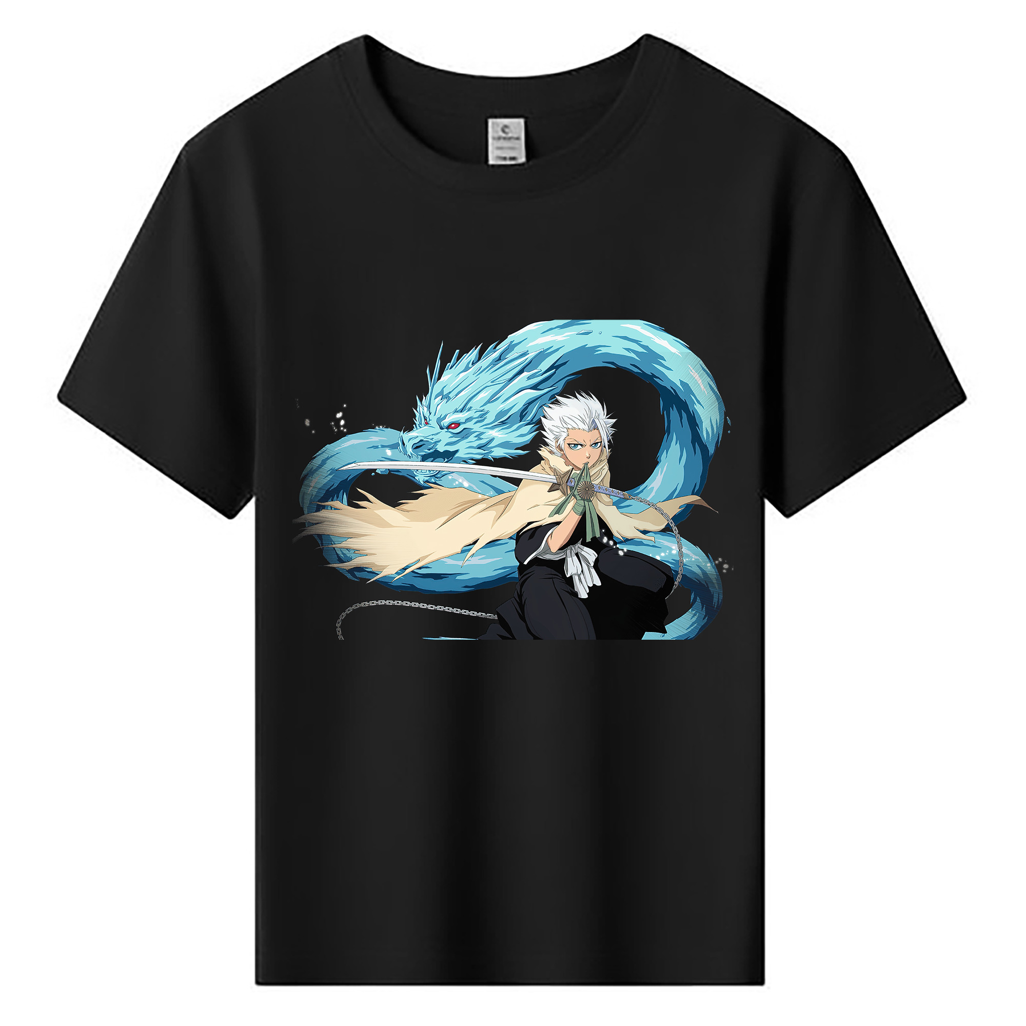 （画像用） ブリーチ 日番谷冬獅郎（ひつがや とうしろう） BLEACH Hitsugaya Toushirou 綿100％キッズTシャツ（フロントプリント）