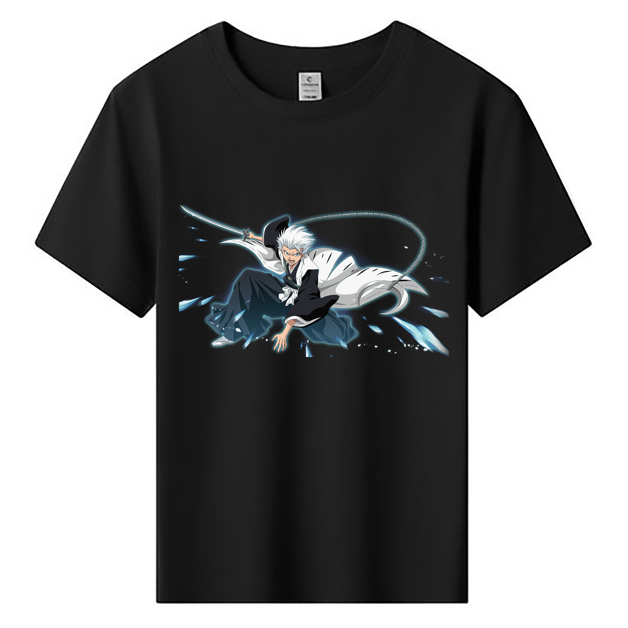 （画像用） ブリーチ 日番谷冬獅郎（ひつがや とうしろう） BLEACH Hitsugaya Toushirou 綿100％キッズTシャツ（フロントプリント）