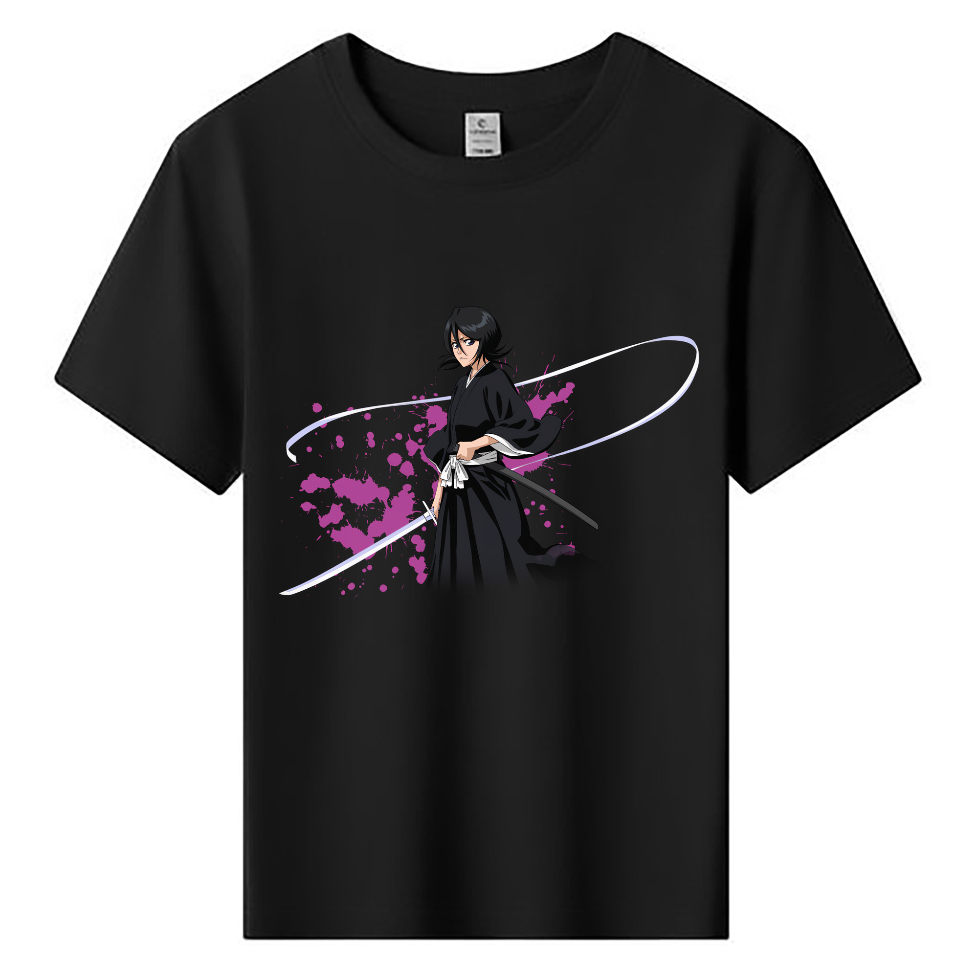 （画像用） ブリーチ 朽木ルキア BLEACH Kuchiki Rukia 綿100％キッズTシャツ（フロントプリント）