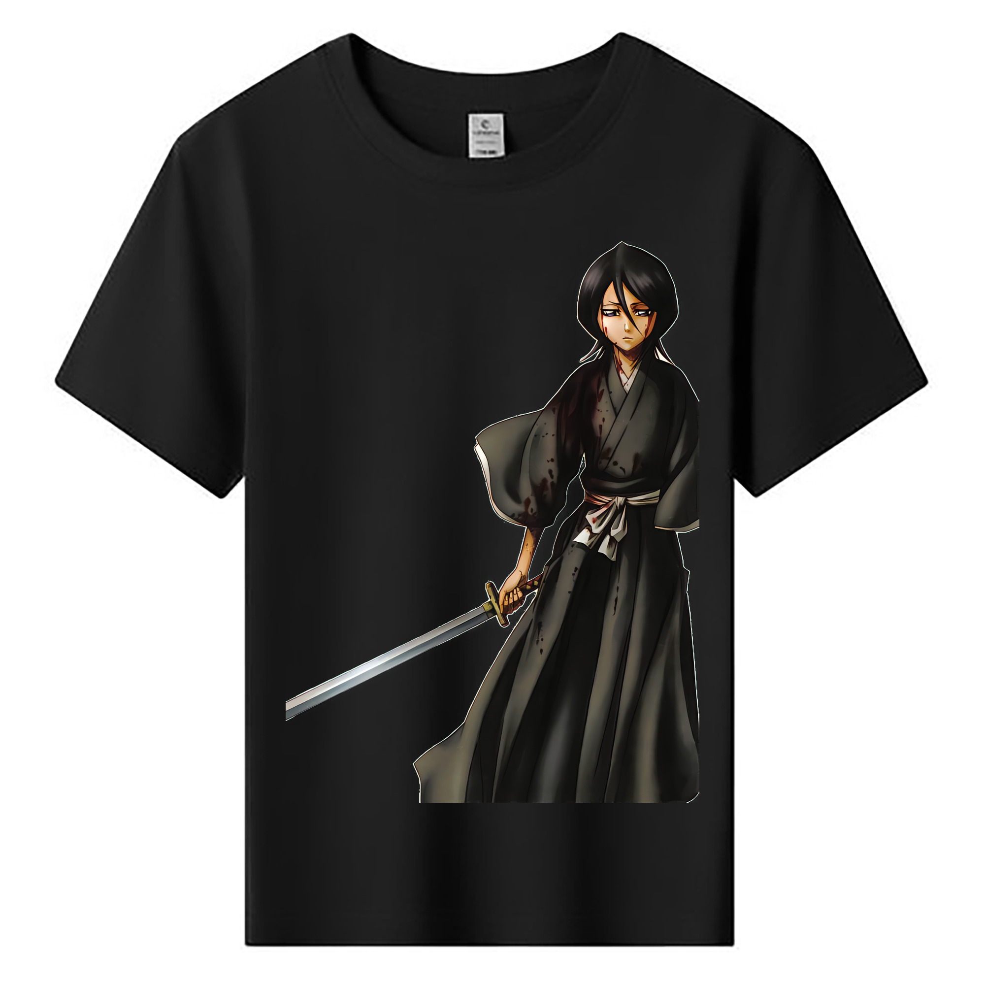 （画像用） ブリーチ 朽木ルキア BLEACH Kuchiki Rukia 綿100％キッズTシャツ（フロントプリント）