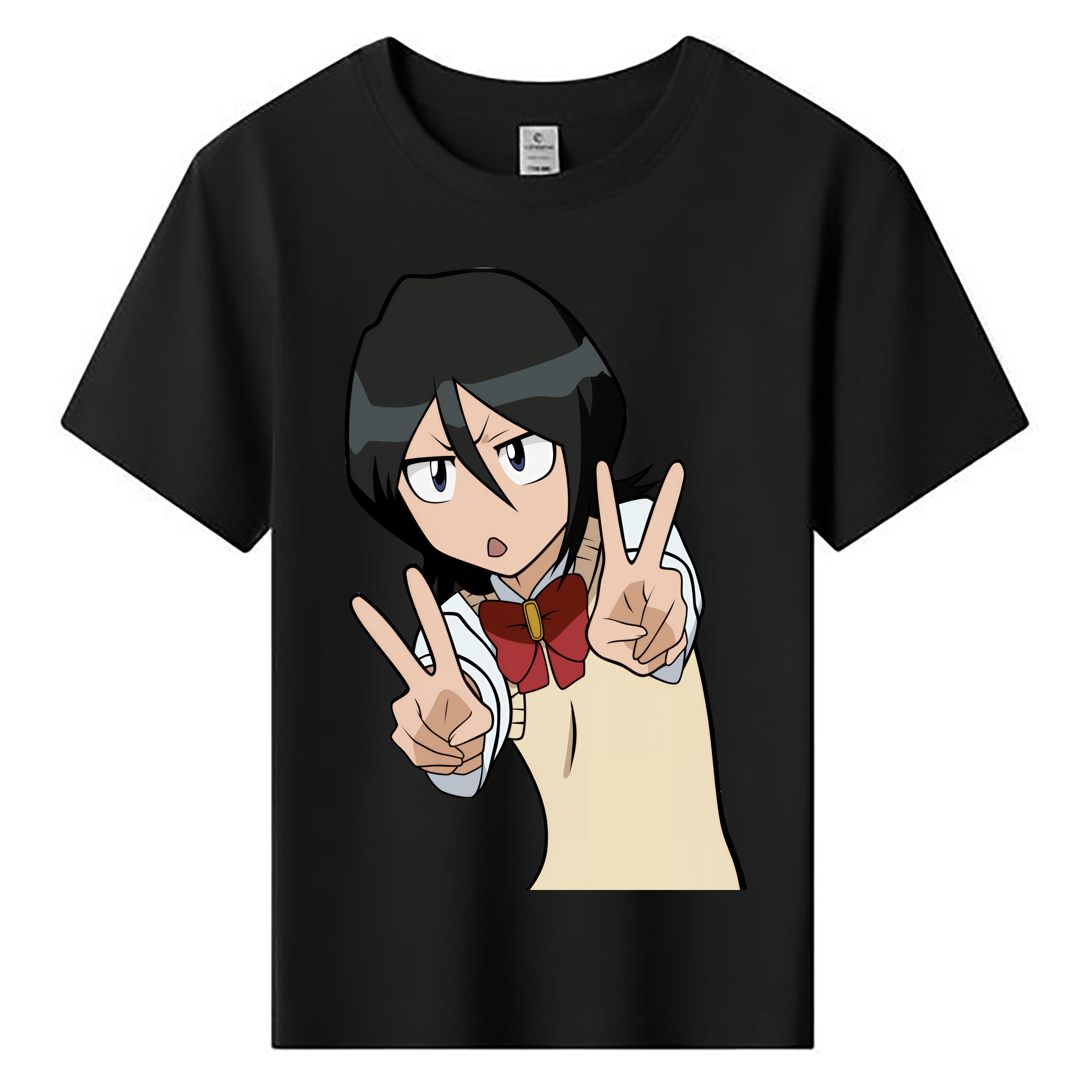 （画像用） ブリーチ 朽木ルキア BLEACH Kuchiki Rukia 綿100％キッズTシャツ（フロントプリント）