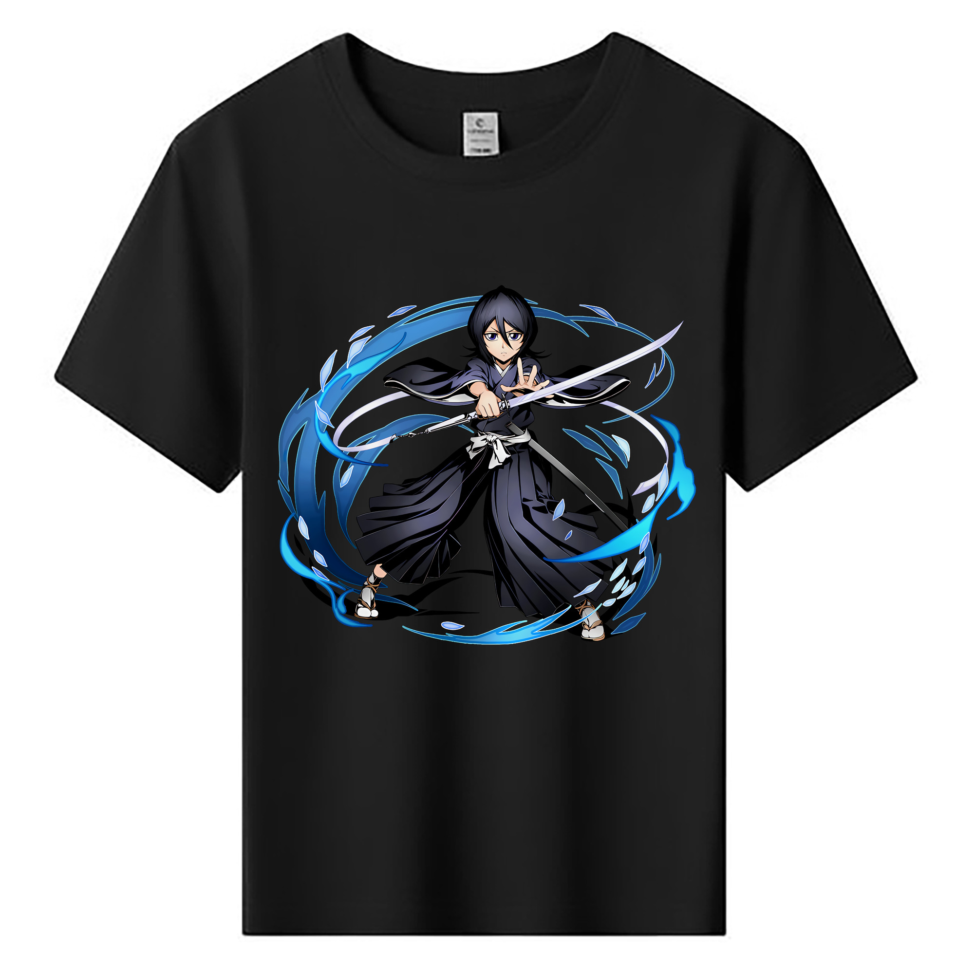 （画像用） ブリーチ 朽木ルキア BLEACH Kuchiki Rukia 綿100％キッズTシャツ（フロントプリント）