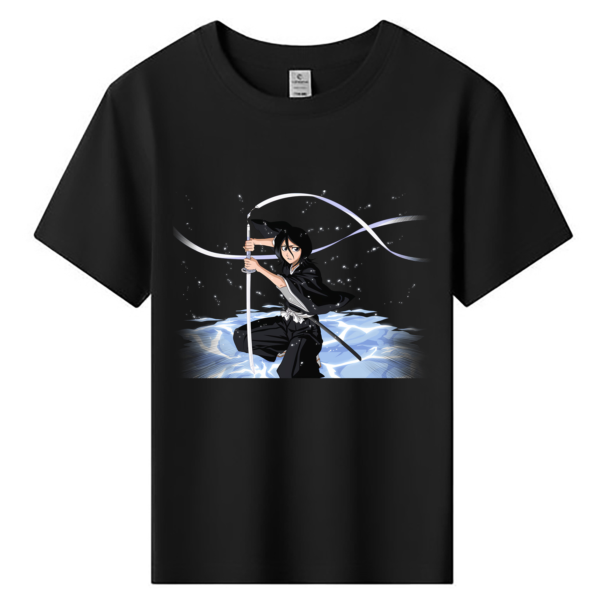（画像用） ブリーチ 朽木ルキア BLEACH Kuchiki Rukia 綿100％キッズTシャツ（フロントプリント）