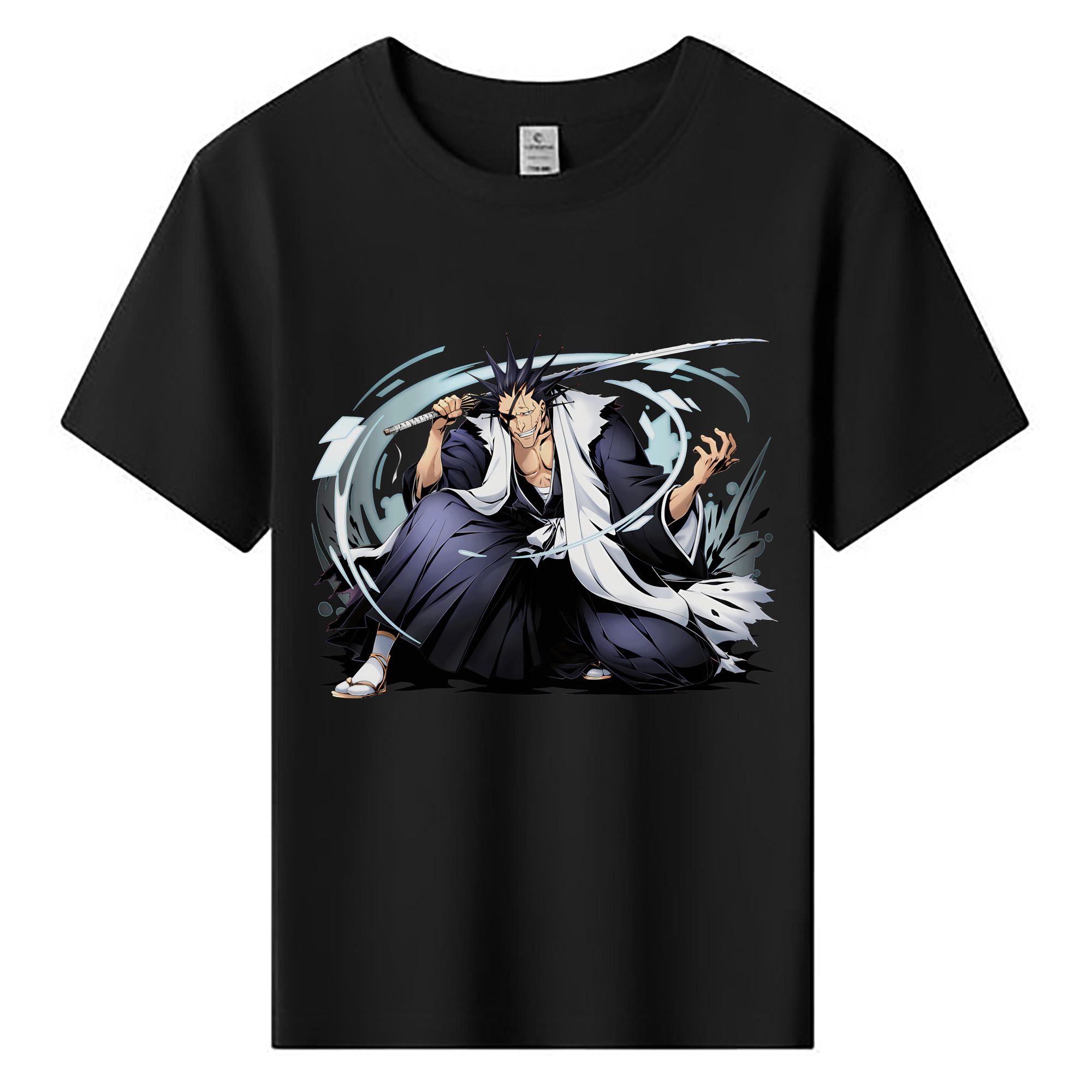 （画像用） ブリーチ ざらき けんぱち BLEACH Zaraki Kenpachi 綿100％キッズTシャツ（フロントプリント）