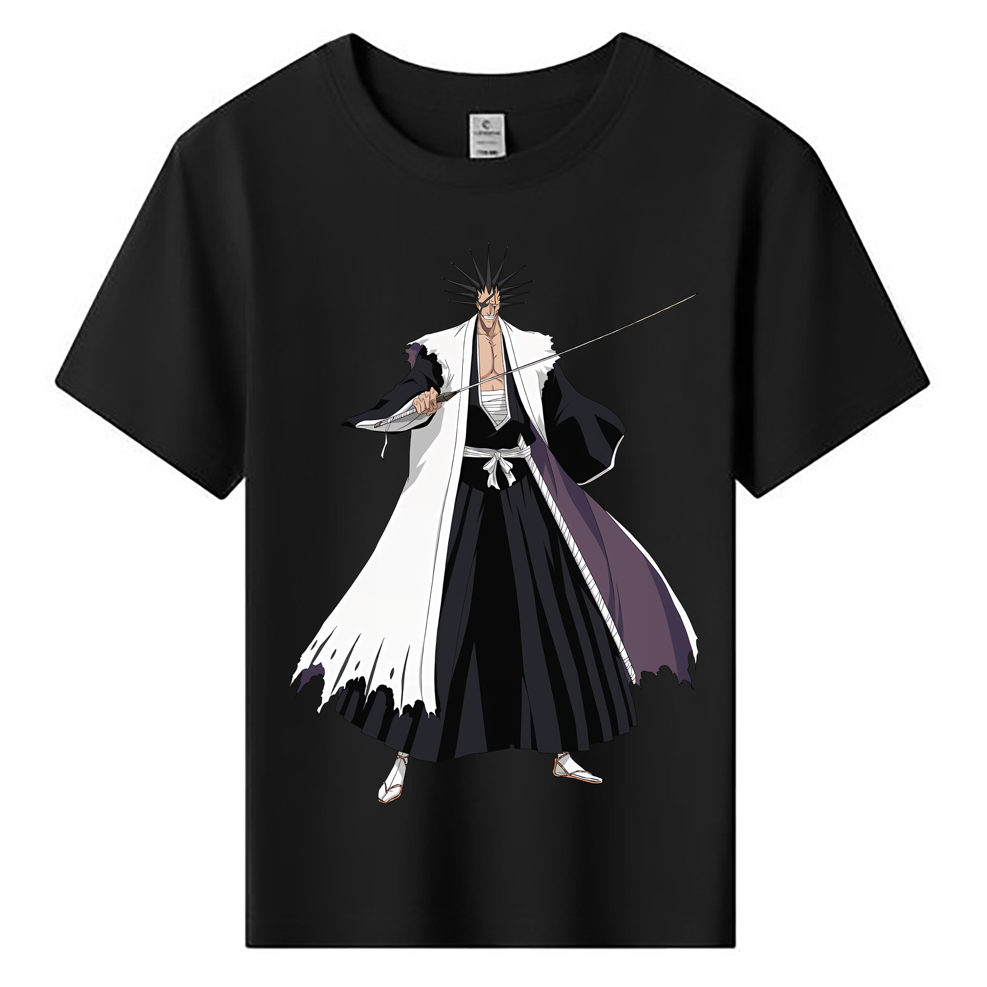 （画像用） ブリーチ ざらき けんぱち BLEACH Zaraki Kenpachi 綿100％キッズTシャツ（フロントプリント）