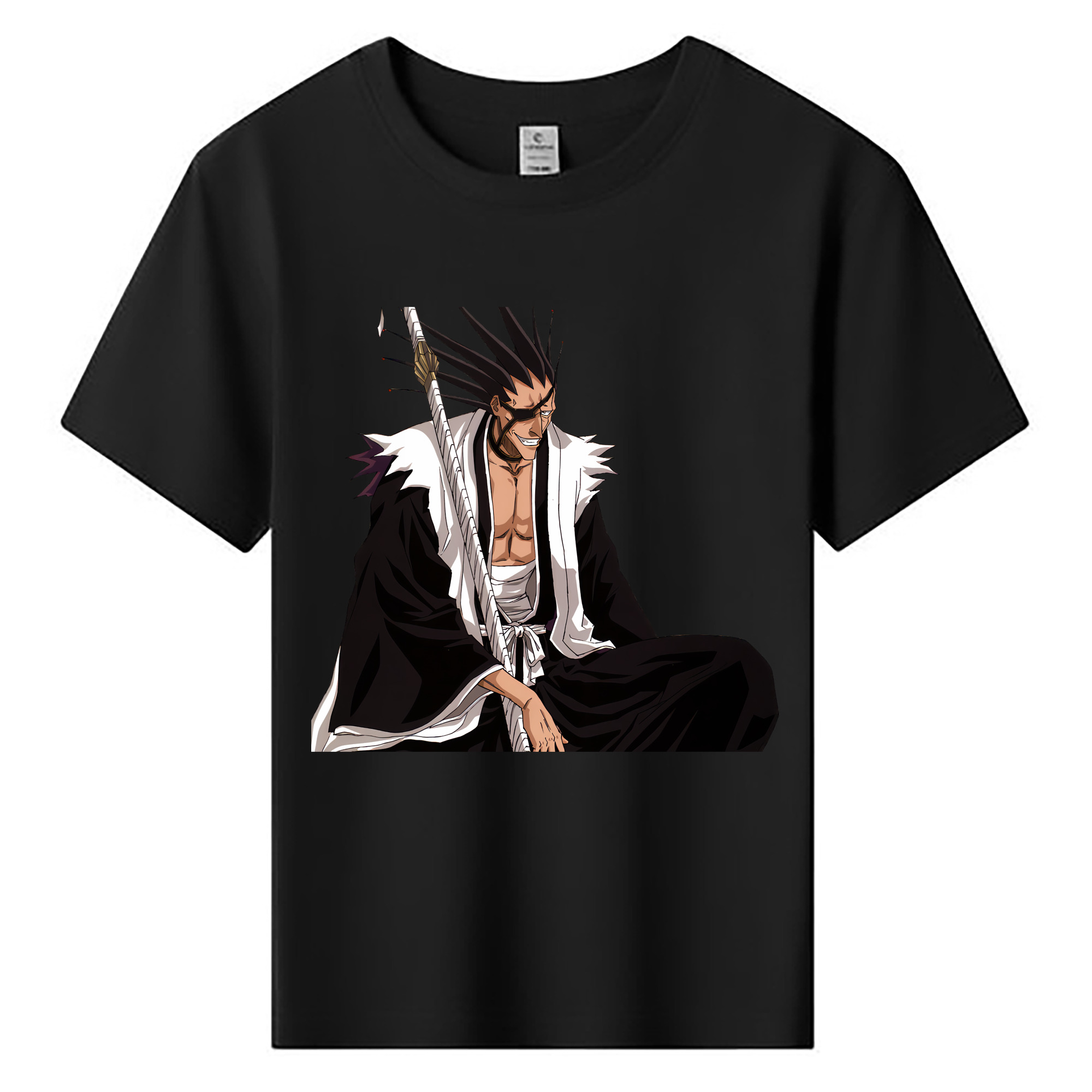 （画像用） ブリーチ ざらき けんぱち BLEACH Zaraki Kenpachi 綿100％キッズTシャツ（フロントプリント）