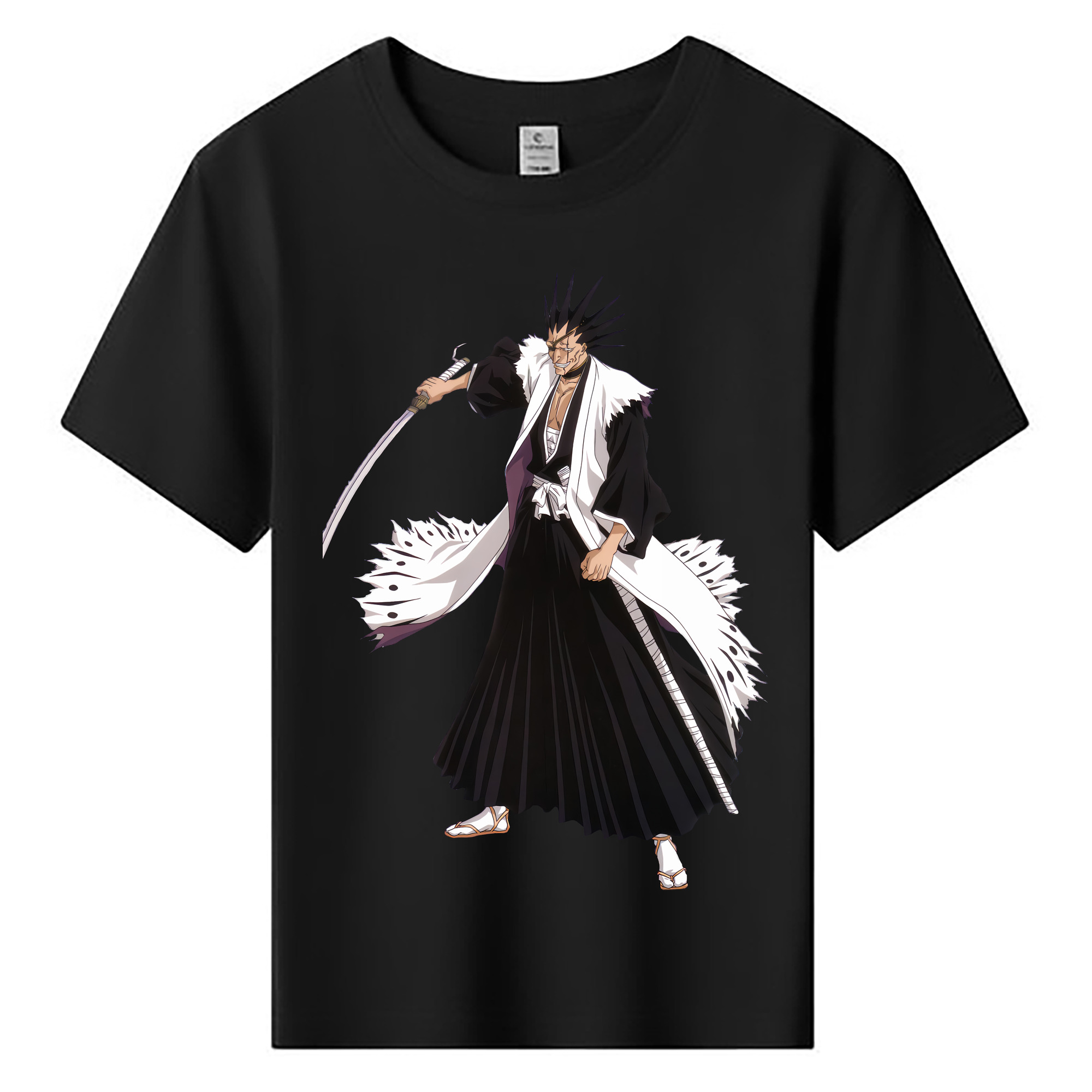 （画像用） ブリーチ ざらき けんぱち BLEACH Zaraki Kenpachi 綿100％キッズTシャツ（フロントプリント）