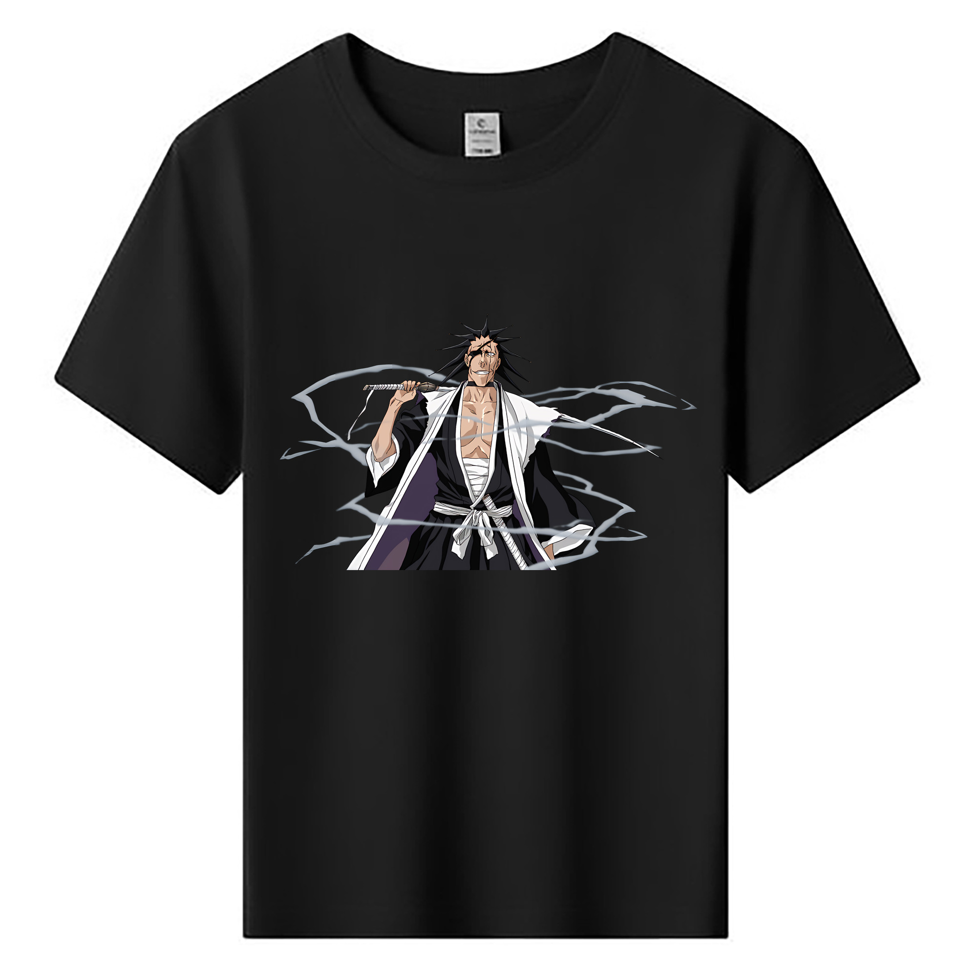 （画像用） ブリーチ ざらき けんぱち BLEACH Zaraki Kenpachi 綿100％キッズTシャツ（フロントプリント）