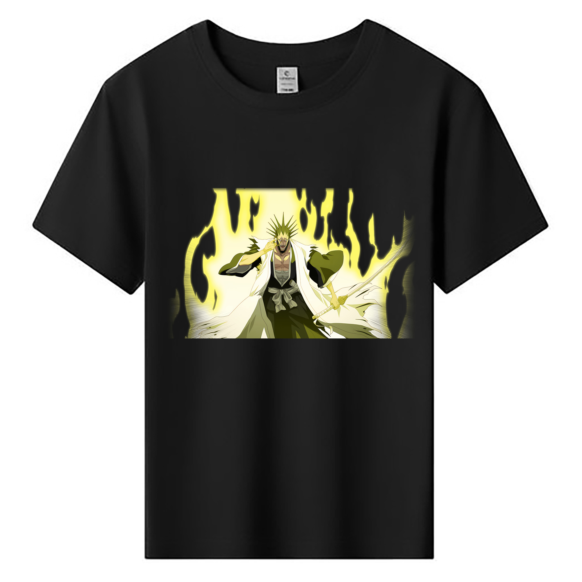 （画像用） ブリーチ ざらき けんぱち BLEACH Zaraki Kenpachi 綿100％キッズTシャツ（フロントプリント）