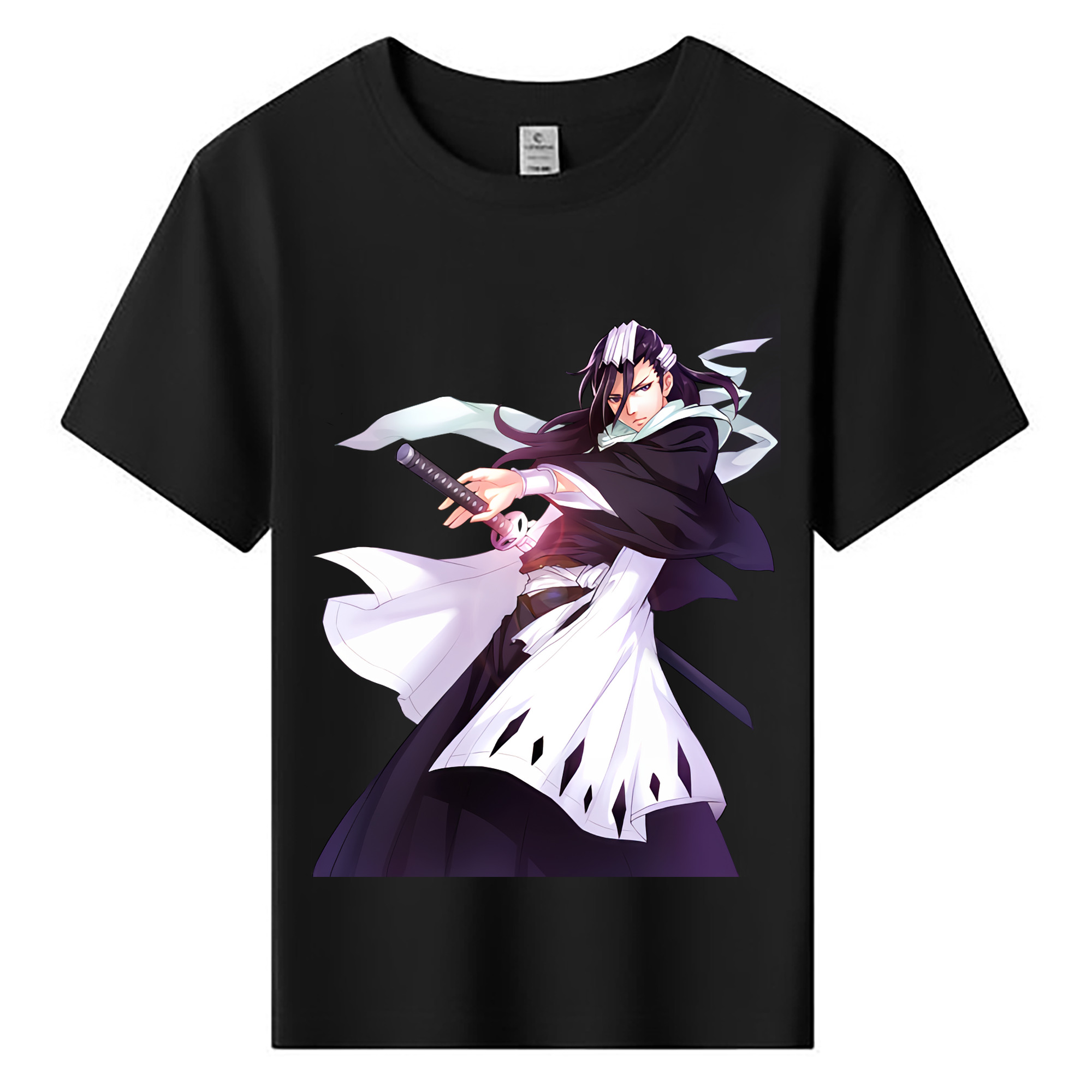 （画像用） ブリーチ くちき びゃくや BLEACH Kuchiki Byakuya 綿100％キッズTシャツ（フロントプリント）