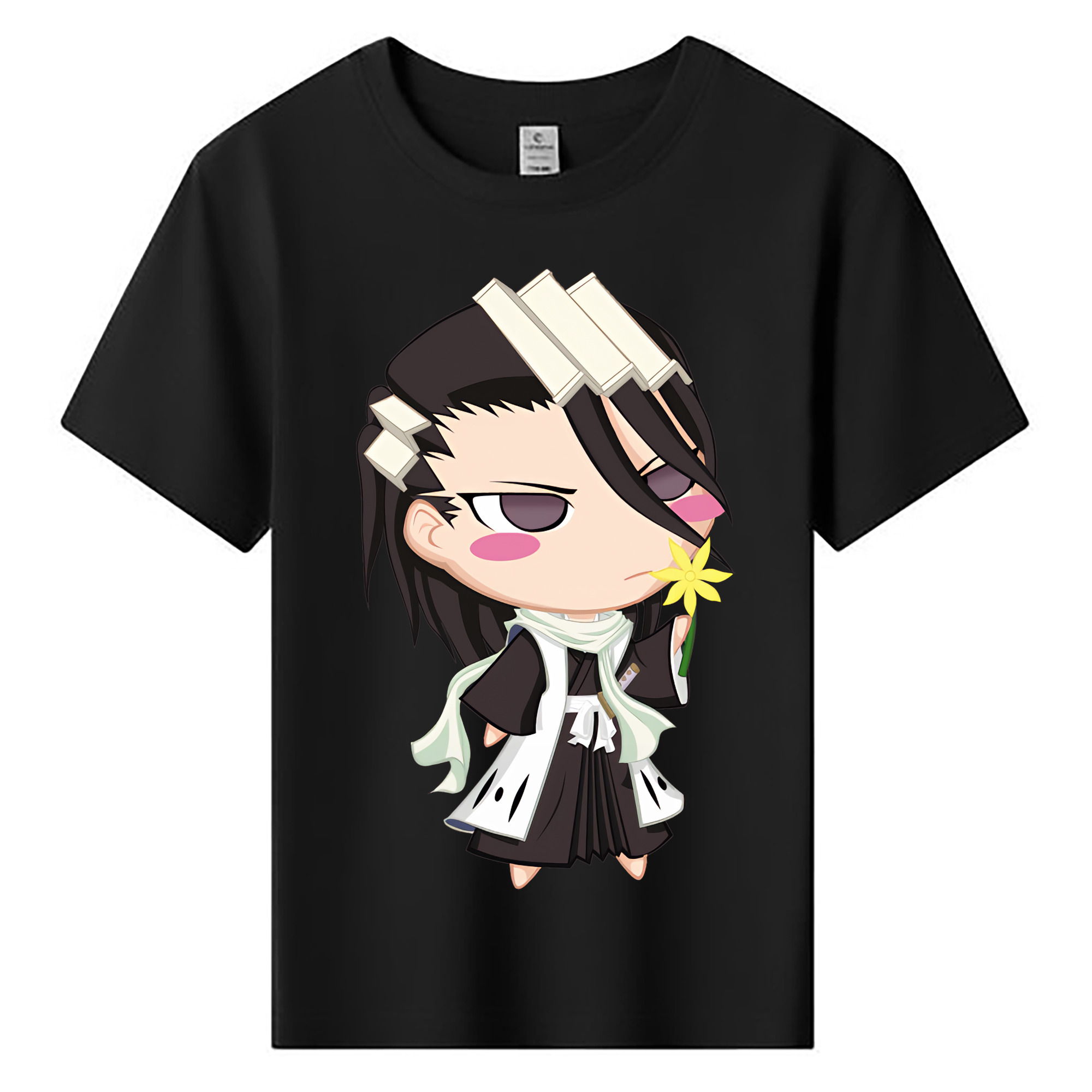 （画像用） ブリーチ くちき びゃくや BLEACH Kuchiki Byakuya 綿100％キッズTシャツ（フロントプリント）