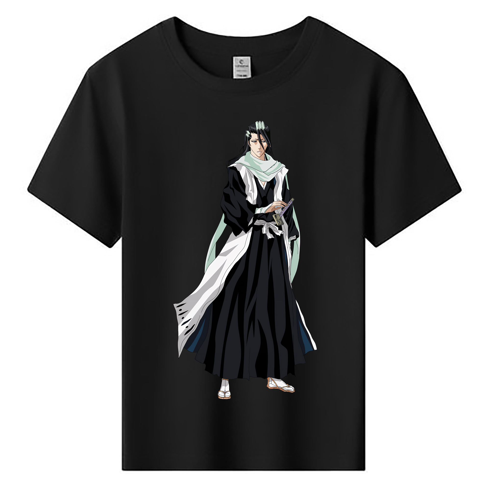 （画像用） ブリーチ くちき びゃくや BLEACH Kuchiki Byakuya 綿100％キッズTシャツ（フロントプリント）