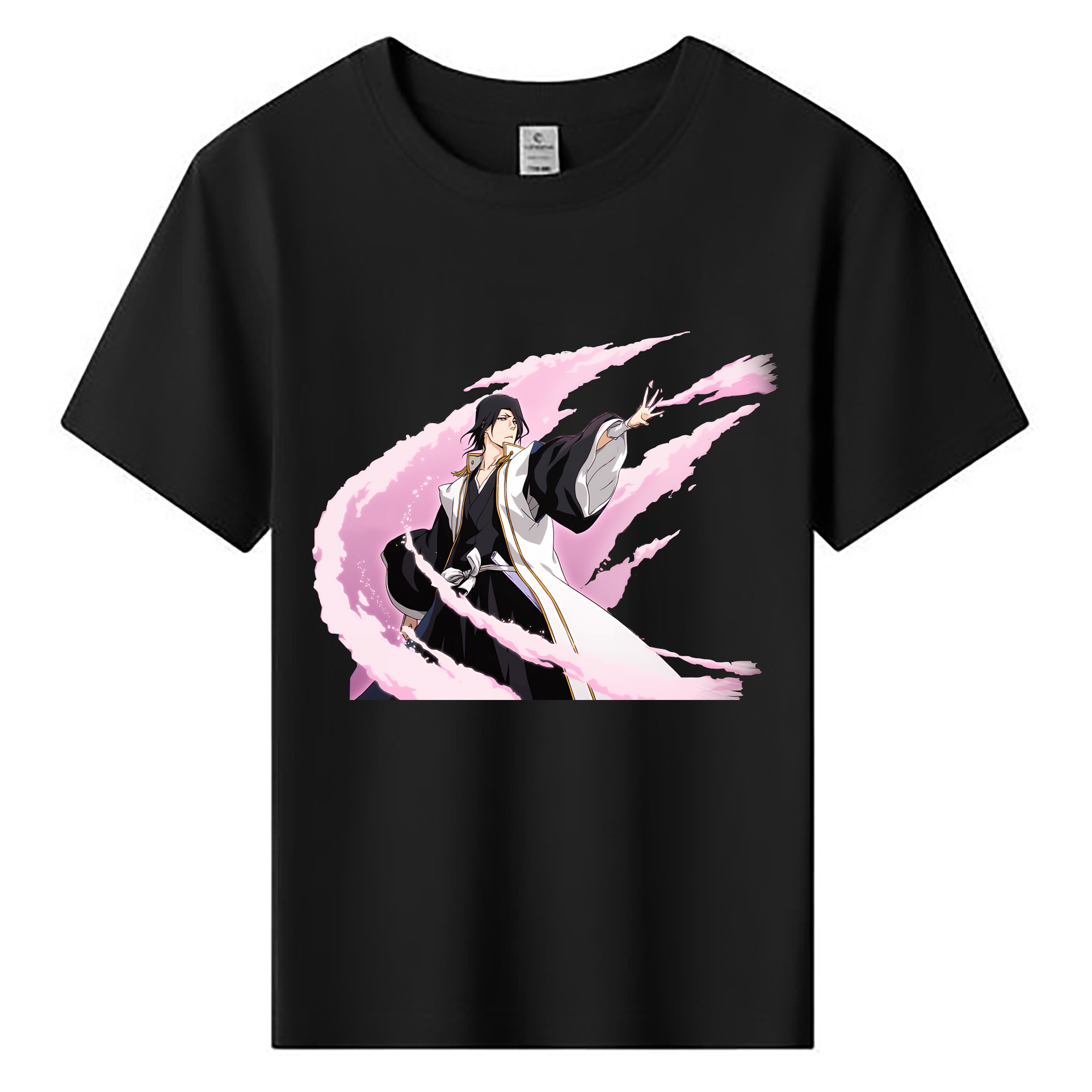 （画像用） ブリーチ くちき びゃくや BLEACH Kuchiki Byakuya 綿100％キッズTシャツ（フロントプリント）
