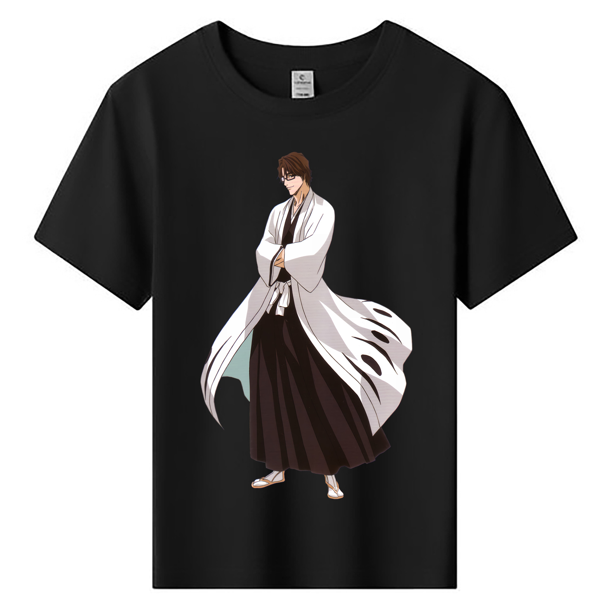 （画像用） ブリーチ 藍染 惣右介（あいぜん そうすけ） BLEACH Aizen Sousuke 綿100％キッズTシャツ（フロントプリント）