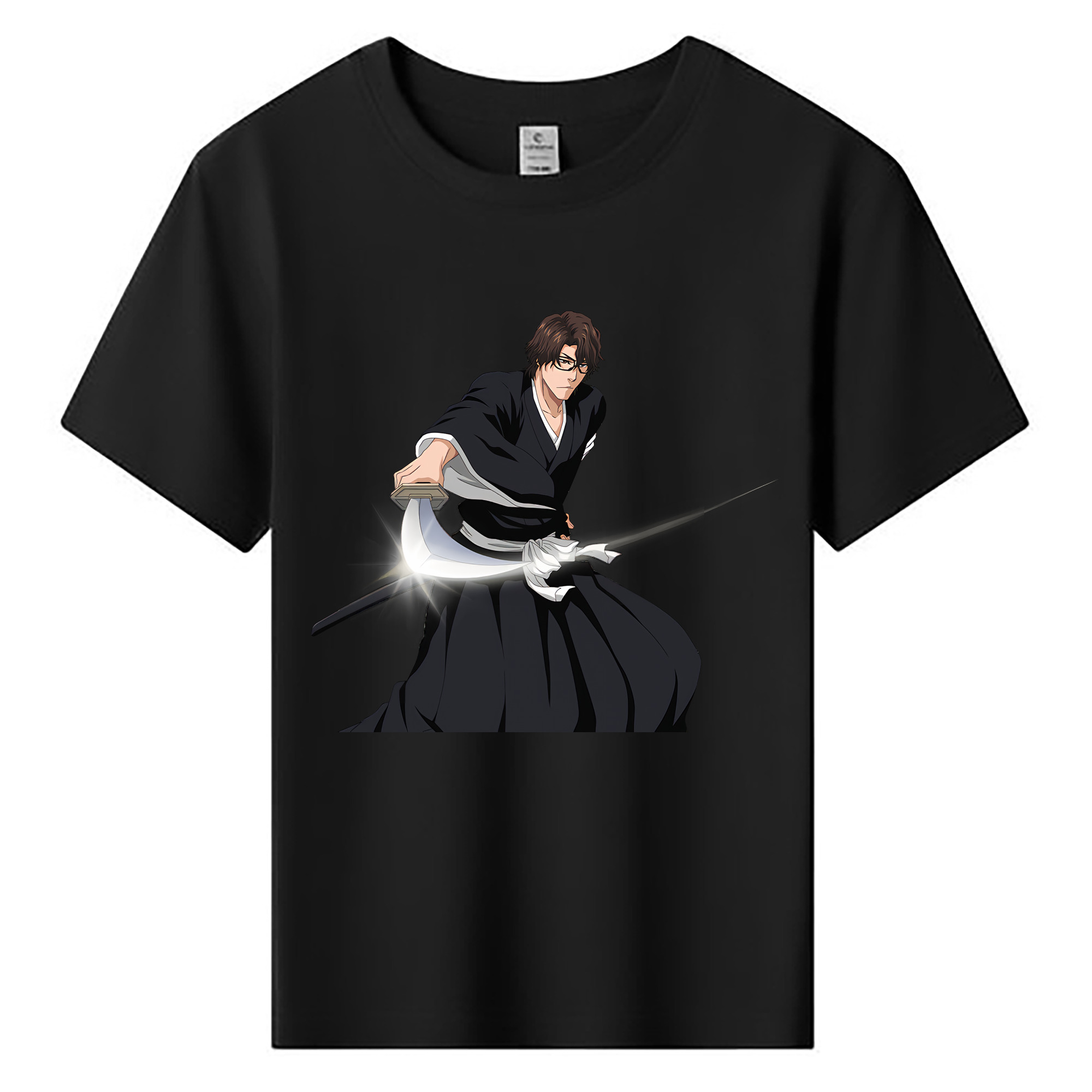 （画像用） ブリーチ 藍染 惣右介（あいぜん そうすけ） BLEACH Aizen Sousuke 綿100％キッズTシャツ（フロントプリント）