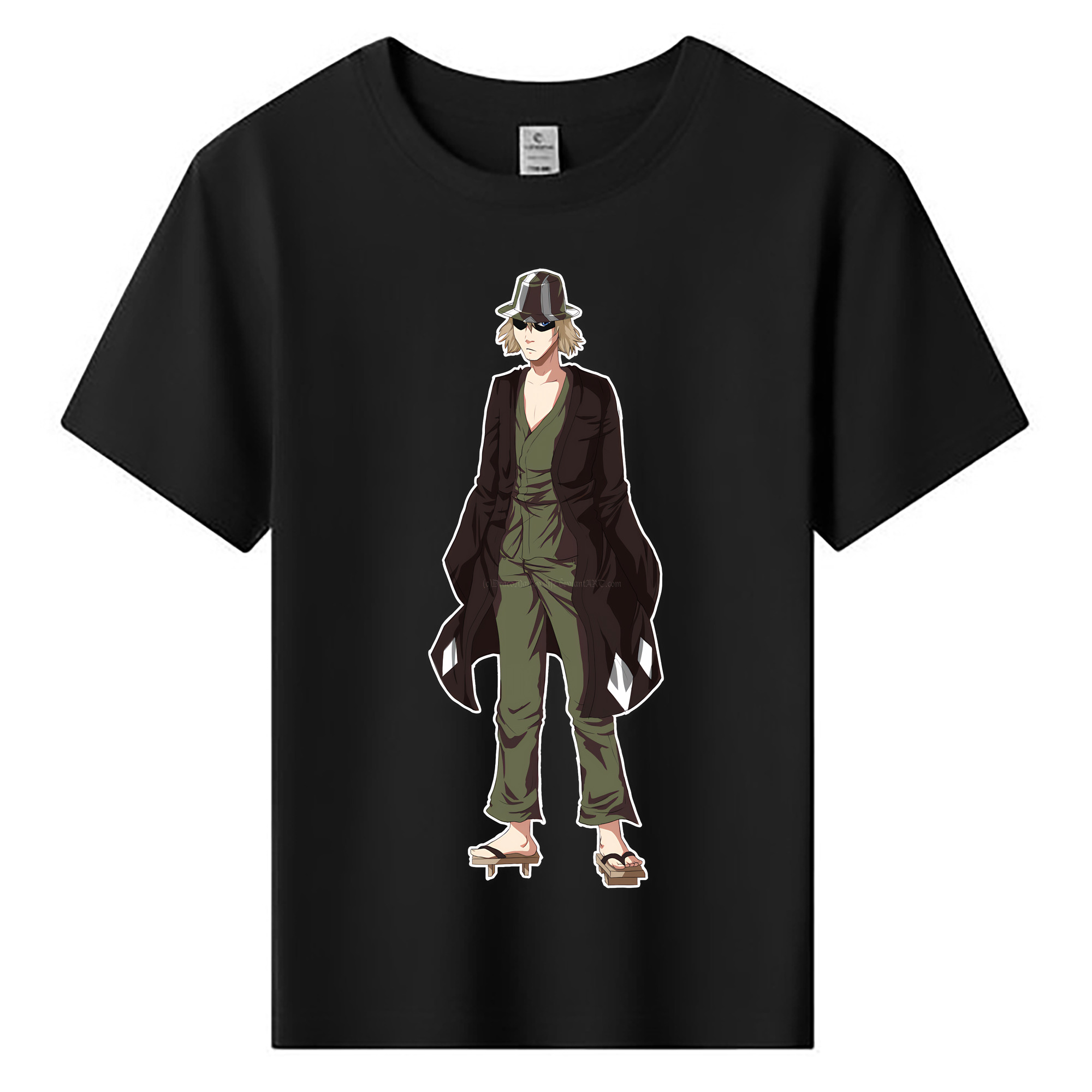 （画像用） "ブリーチ 浦原 喜助（うらはら きすけ） BLEACH Urahara Kisuke " 綿100％キッズTシャツ（フロントプリント）