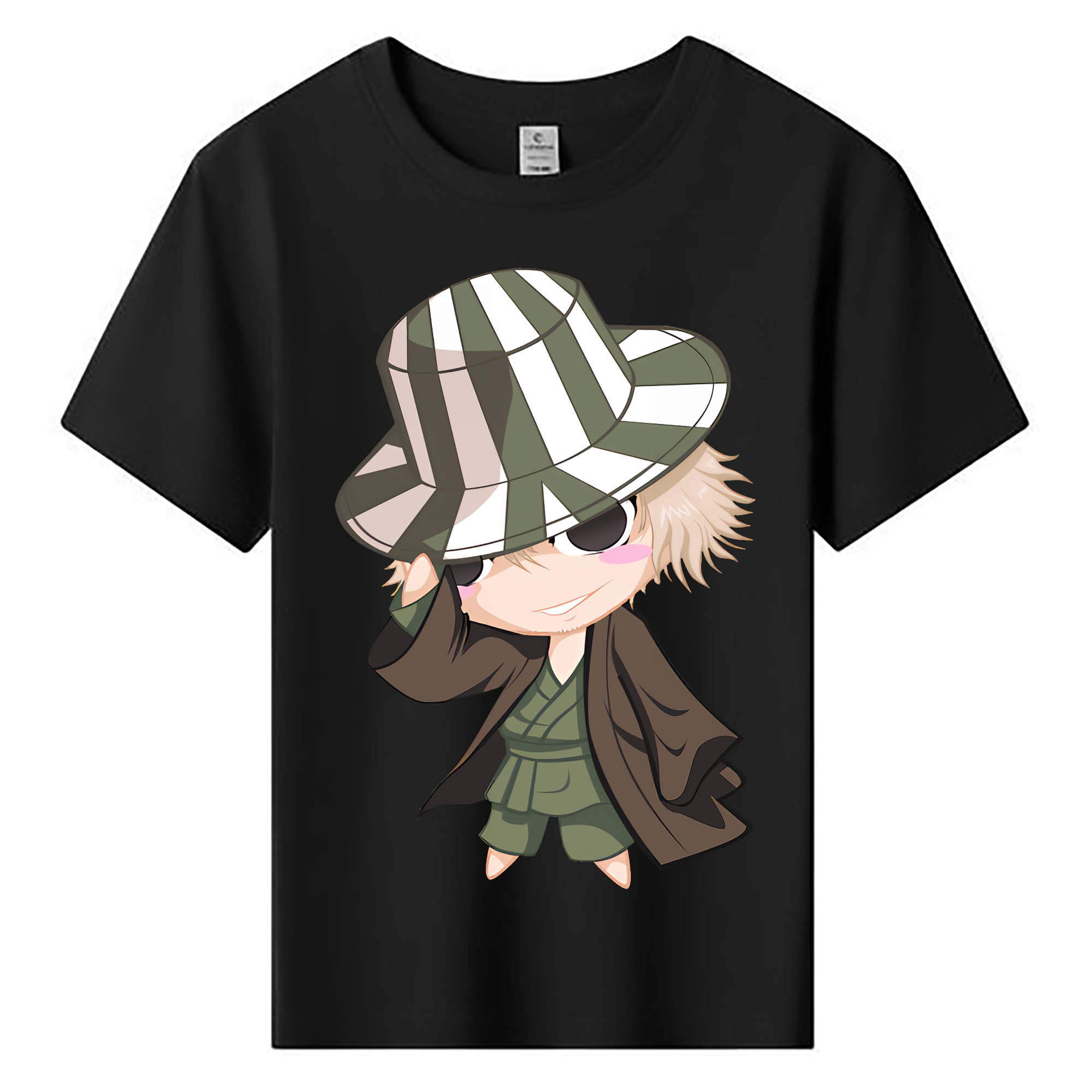 （画像用） "ブリーチ 浦原 喜助（うらはら きすけ） BLEACH Urahara Kisuke " 綿100％キッズTシャツ（フロントプリント）