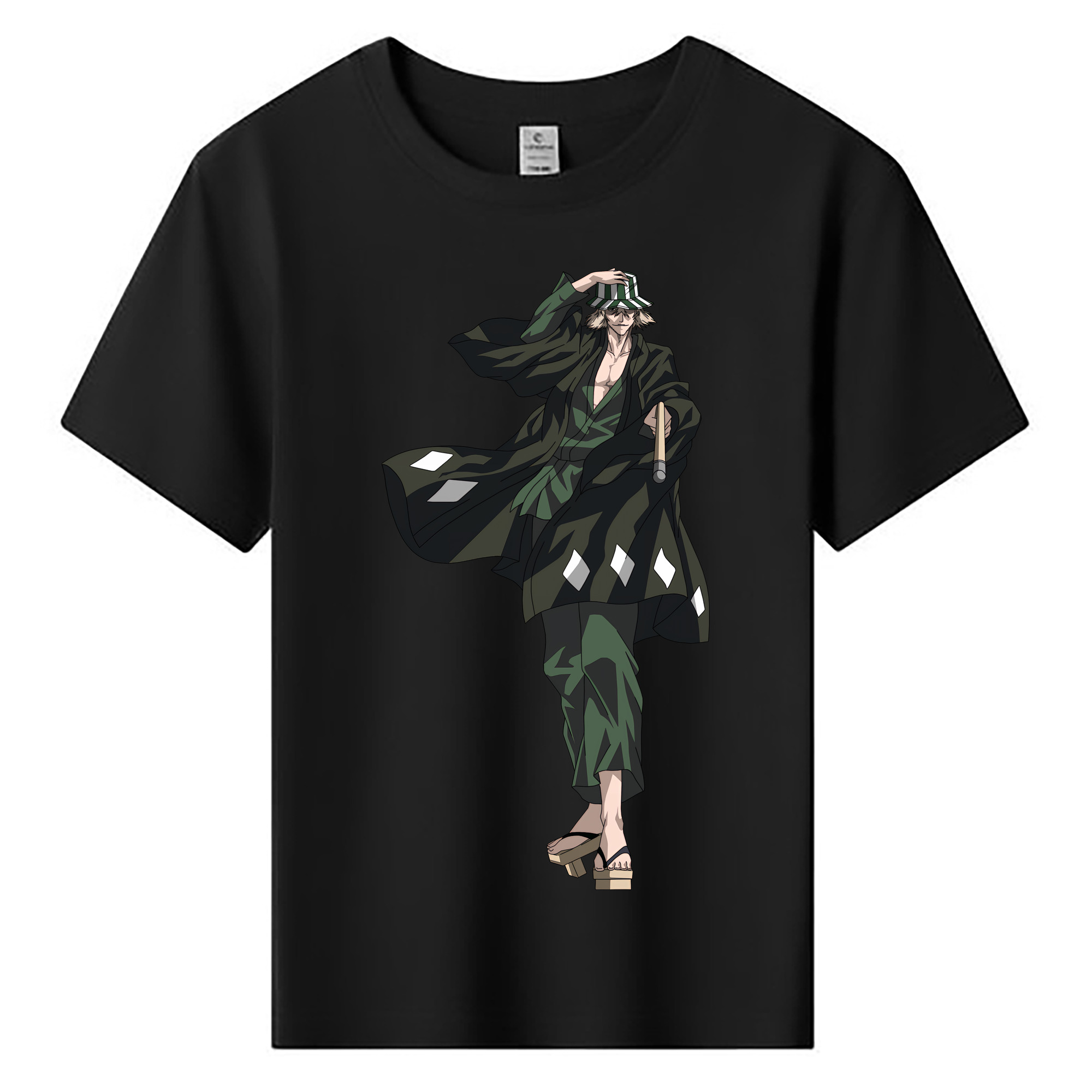 （画像用） "ブリーチ 浦原 喜助（うらはら きすけ） BLEACH Urahara Kisuke " 綿100％キッズTシャツ（フロントプリント）