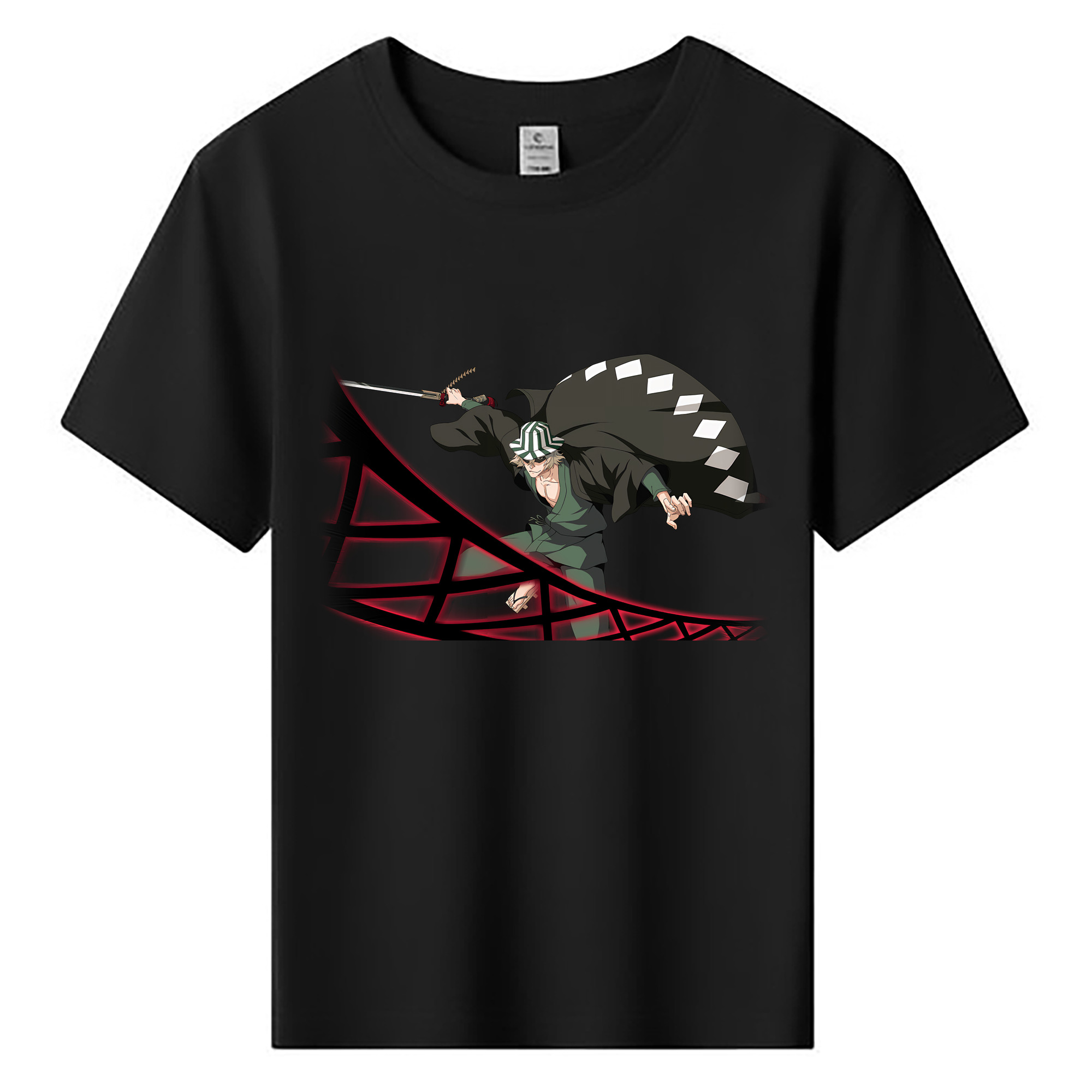 （画像用） "ブリーチ 浦原 喜助（うらはら きすけ） BLEACH Urahara Kisuke " 綿100％キッズTシャツ（フロントプリント）