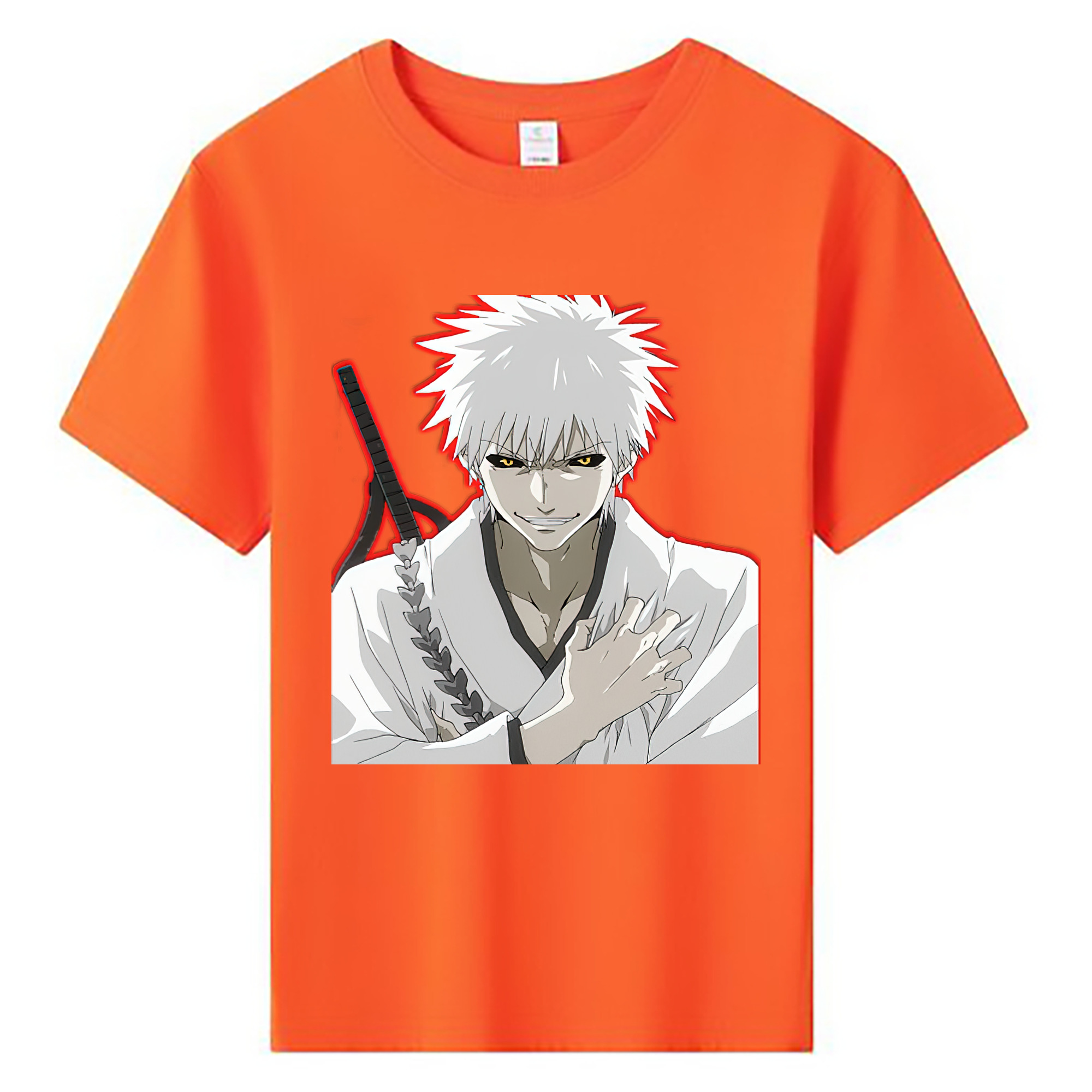 （画像用） ブリーチ 黒崎一護（くろさき いちご）BLEACH Kurosaki Ichigo 綿100％キッズTシャツ（フロントプリント）
