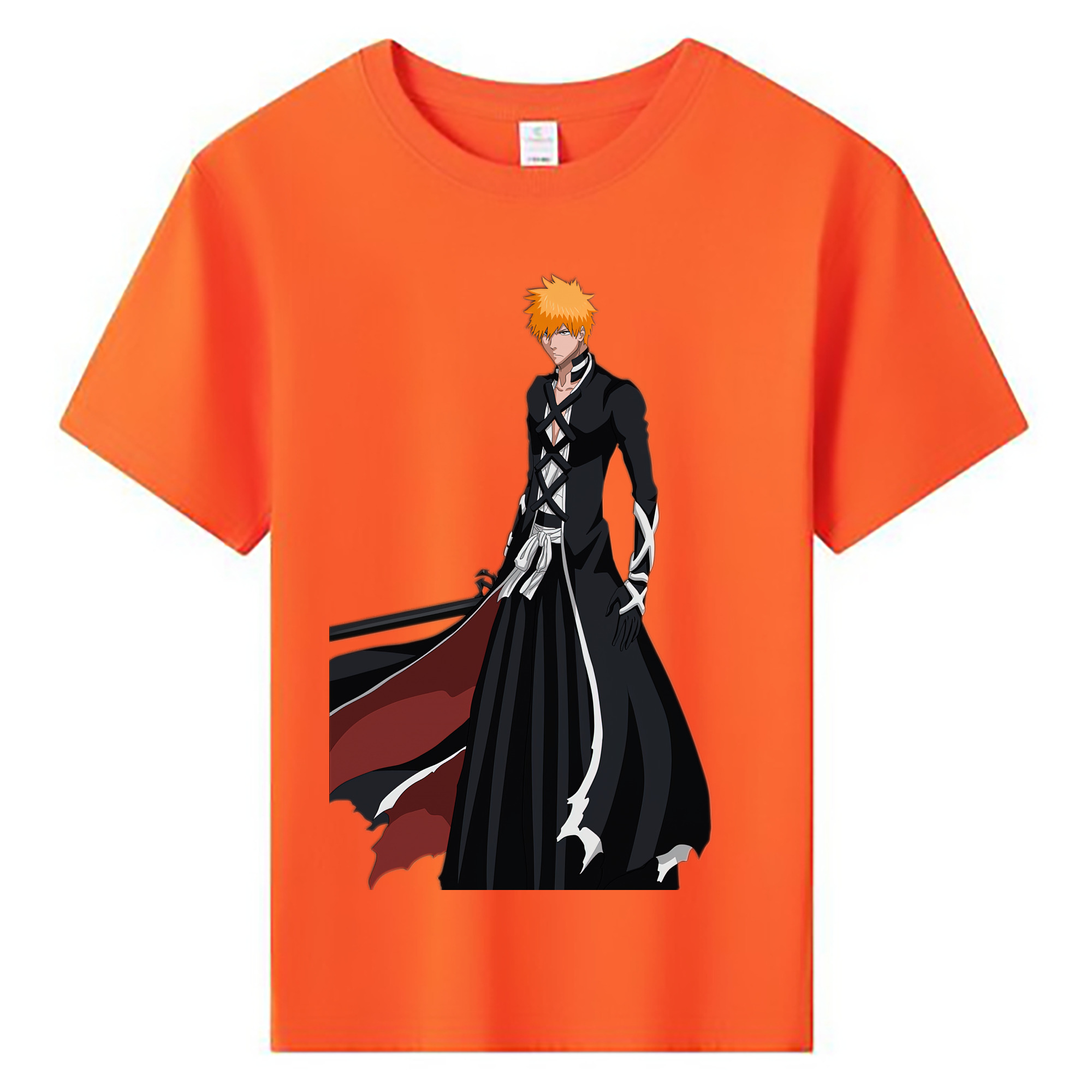 （画像用） ブリーチ 黒崎一護（くろさき いちご）BLEACH Kurosaki Ichigo 綿100％キッズTシャツ（フロントプリント）