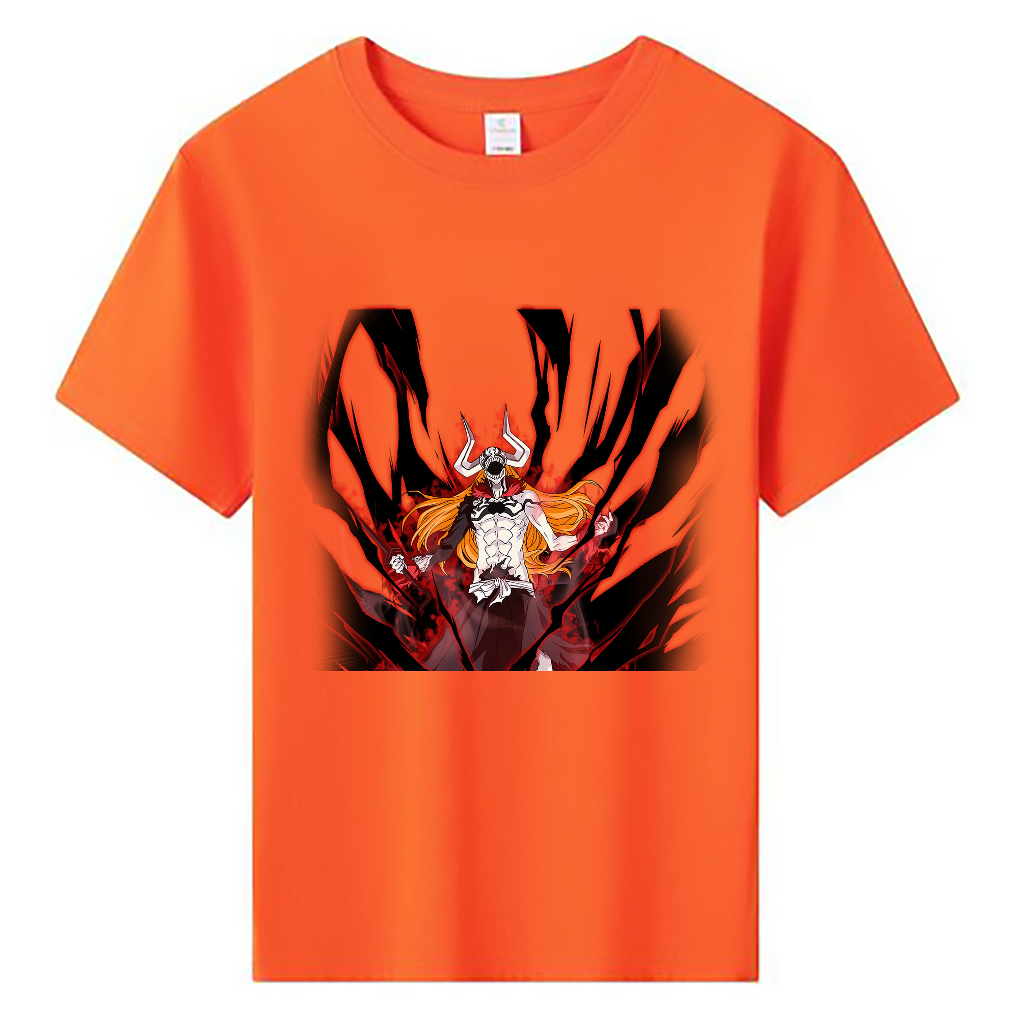 （画像用） ブリーチ 黒崎一護（くろさき いちご）BLEACH Kurosaki Ichigo 綿100％キッズTシャツ（フロントプリント）