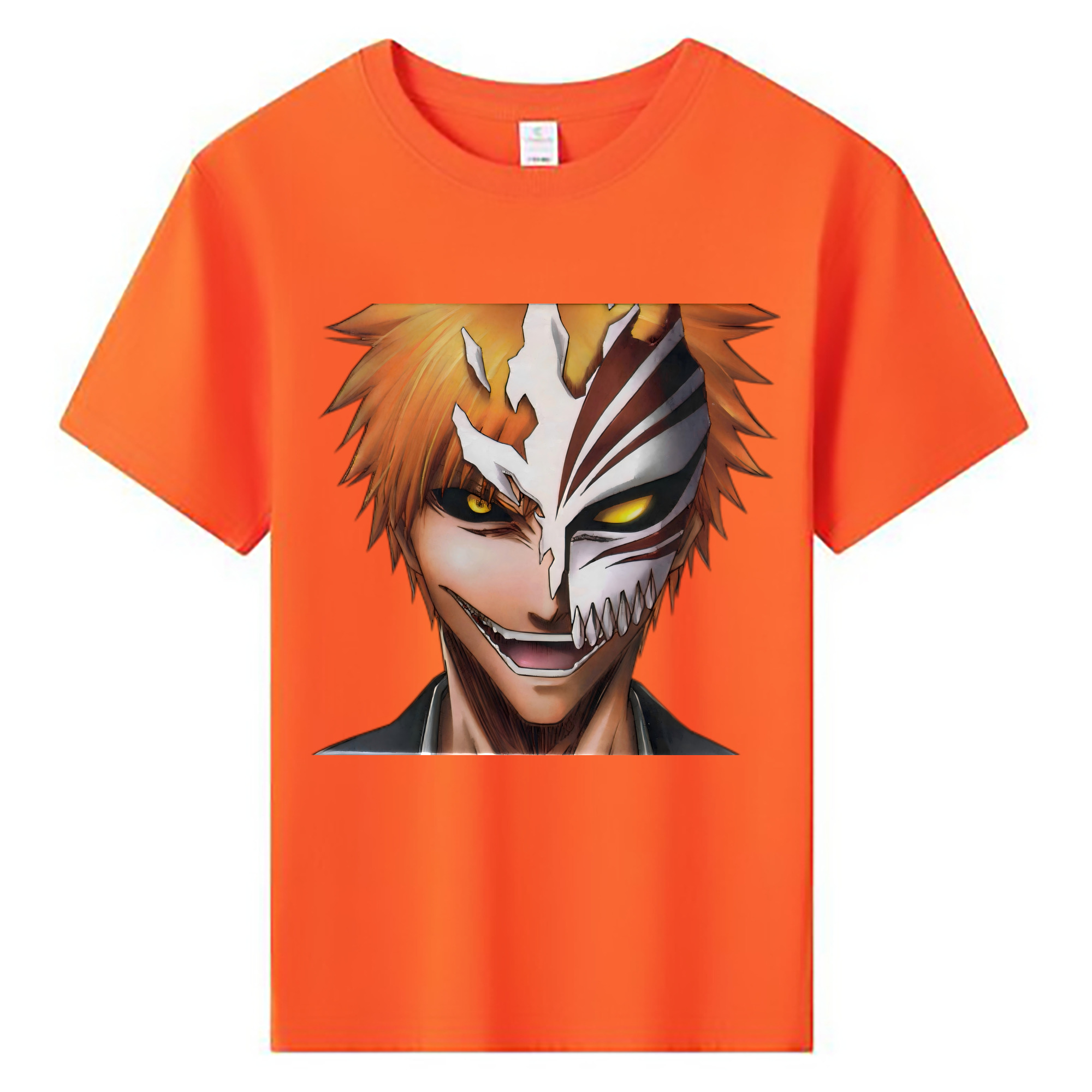 （画像用） ブリーチ 黒崎一護（くろさき いちご）BLEACH Kurosaki Ichigo 綿100％キッズTシャツ（フロントプリント）