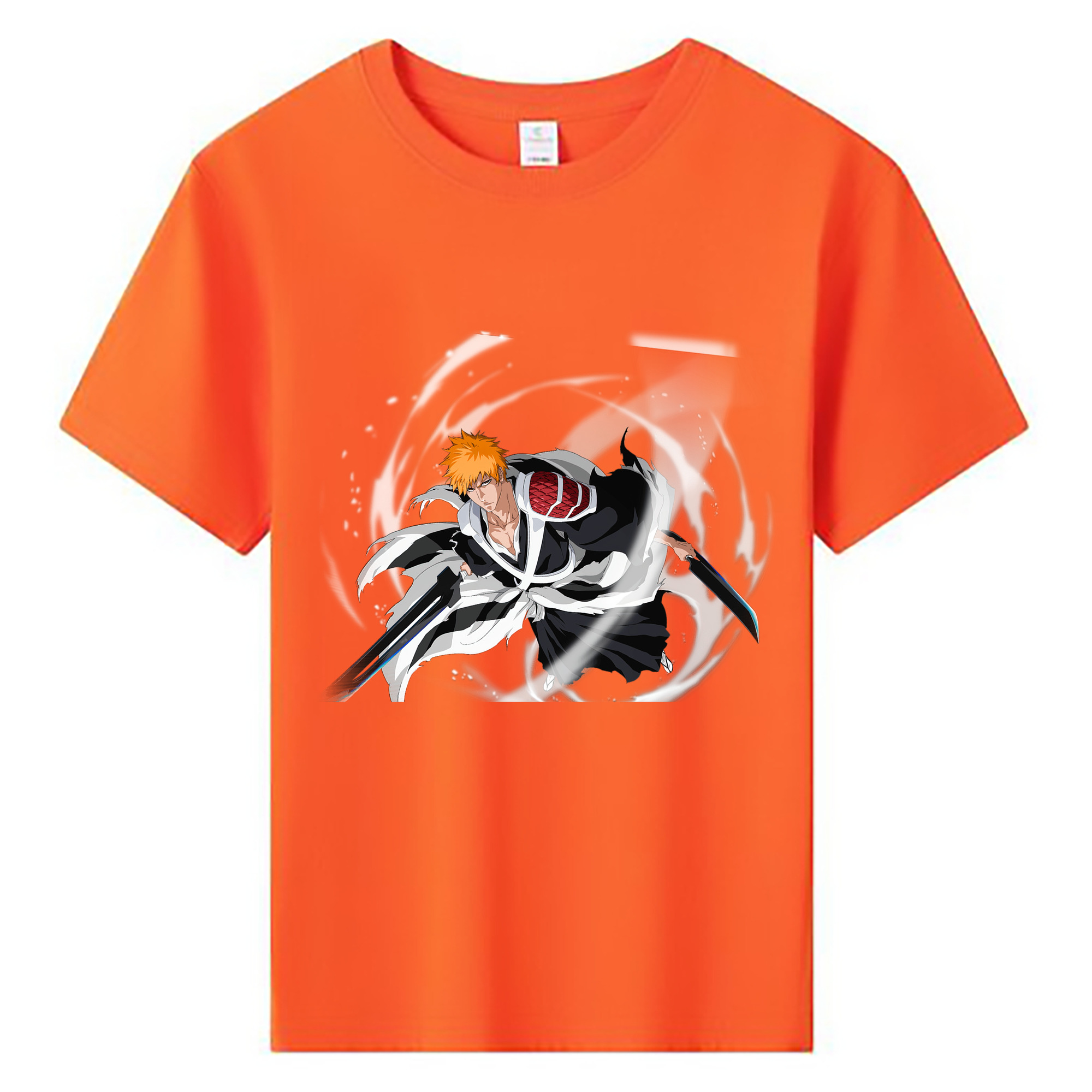 （画像用） ブリーチ 黒崎一護（くろさき いちご）BLEACH Kurosaki Ichigo 綿100％キッズTシャツ（フロントプリント）