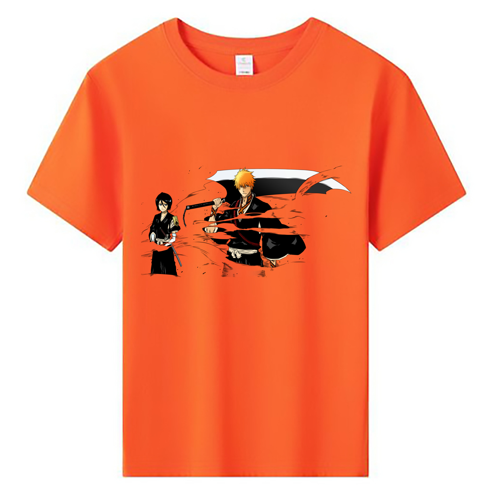 （画像用） ブリーチ 黒崎一護（くろさき いちご）BLEACH Kurosaki Ichigo 綿100％キッズTシャツ（フロントプリント）