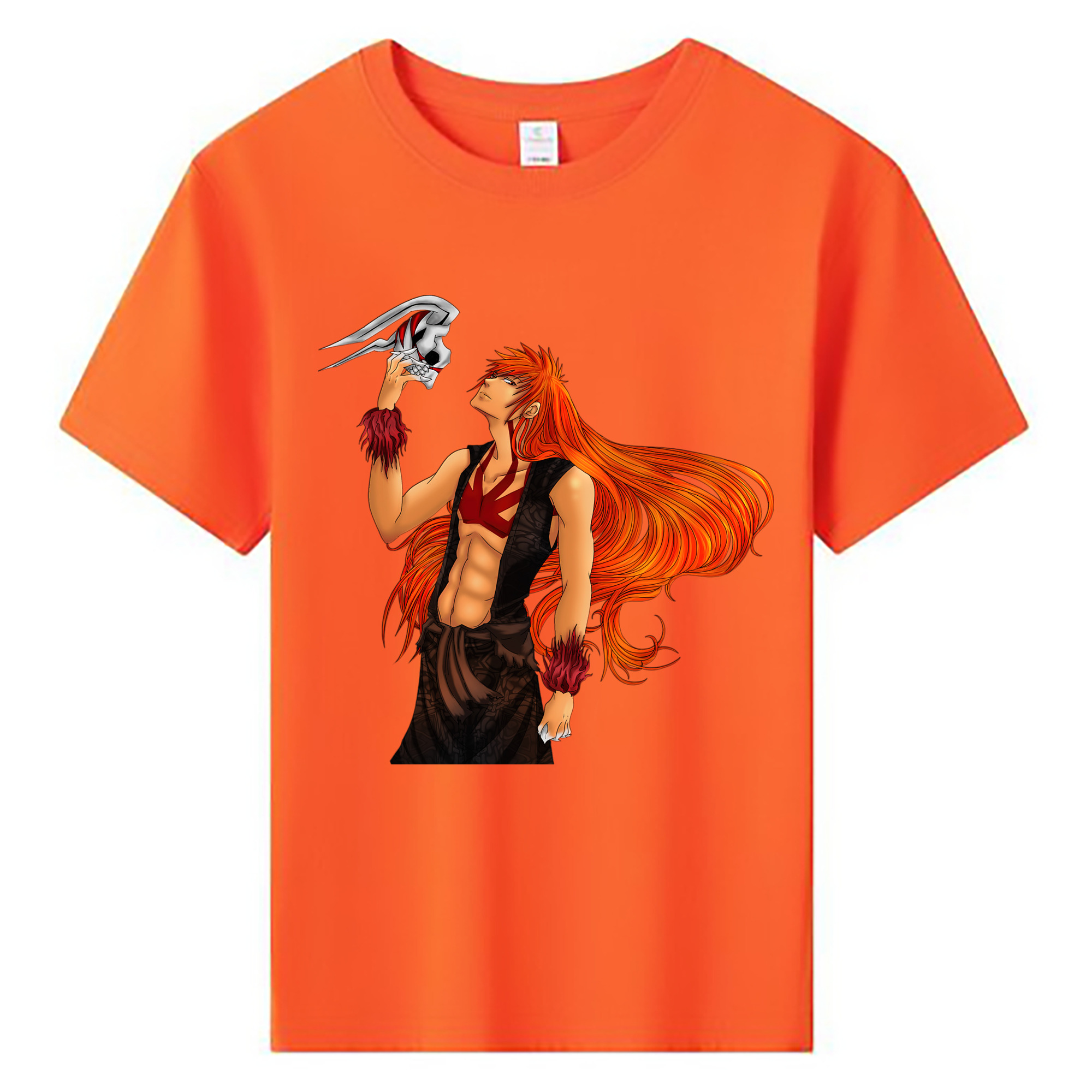 （画像用） ブリーチ 黒崎一護（くろさき いちご）BLEACH Kurosaki Ichigo 綿100％キッズTシャツ（フロントプリント）