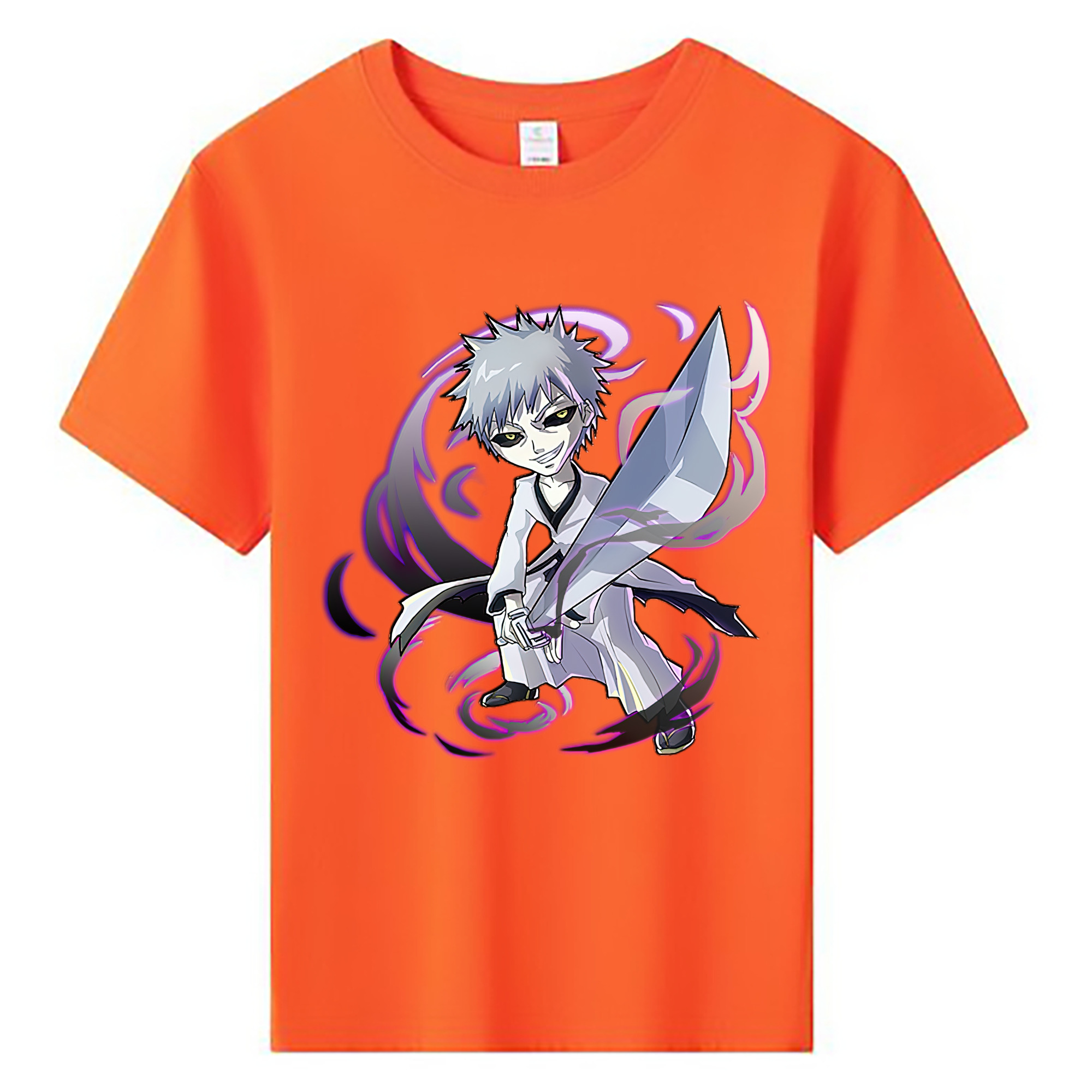 （画像用） ブリーチ 黒崎一護（くろさき いちご）BLEACH Kurosaki Ichigo 綿100％キッズTシャツ（フロントプリント）