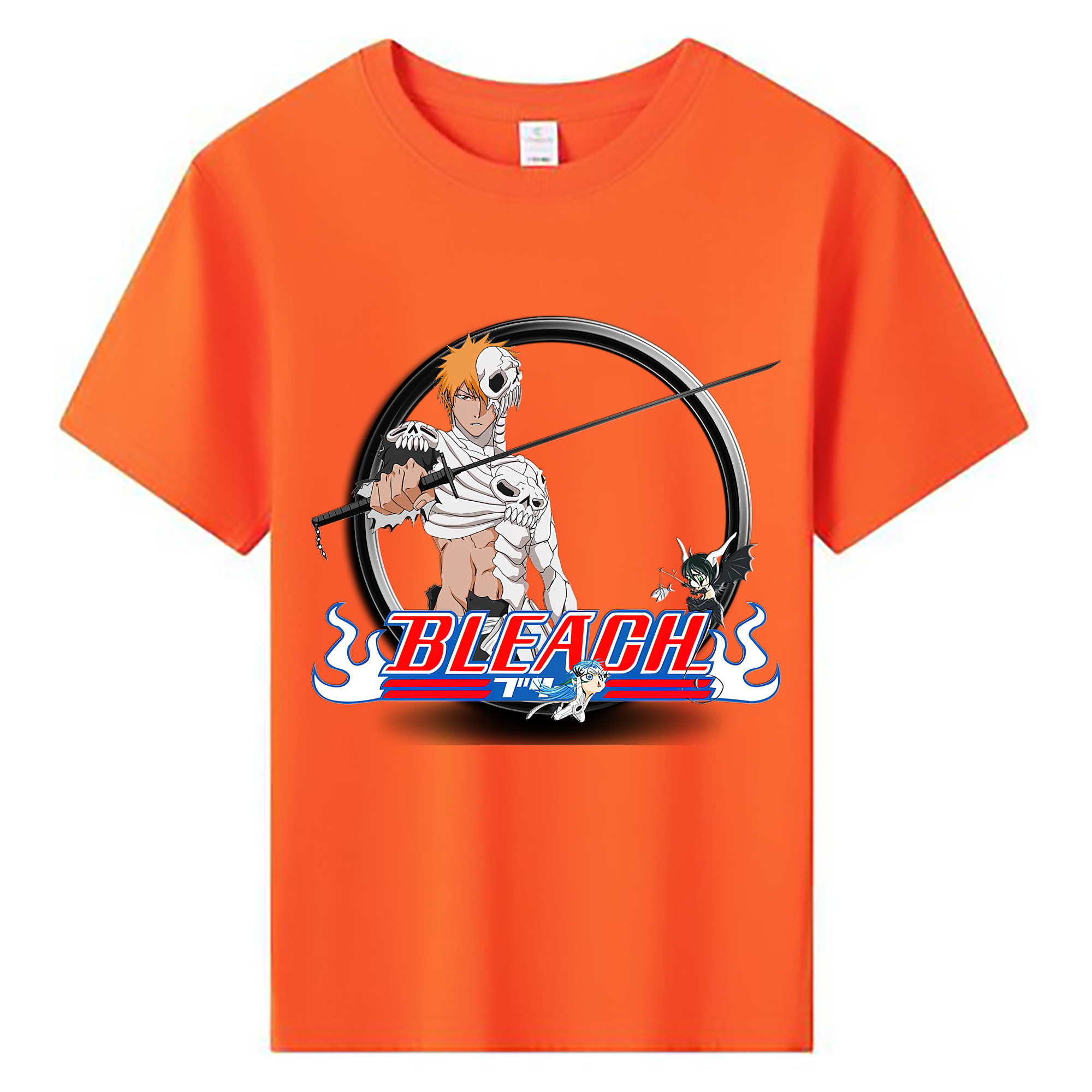 （画像用） ブリーチ 黒崎一護（くろさき いちご）BLEACH Kurosaki Ichigo 綿100％キッズTシャツ（フロントプリント）