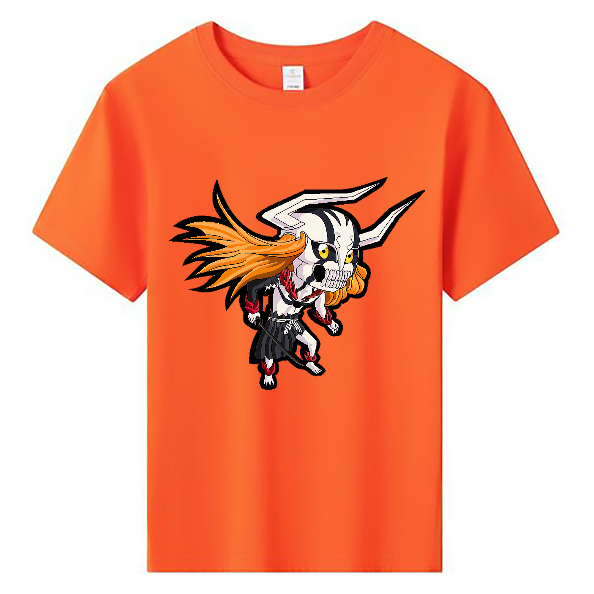 （画像用） ブリーチ 黒崎一護（くろさき いちご）BLEACH Kurosaki Ichigo 綿100％キッズTシャツ（フロントプリント）