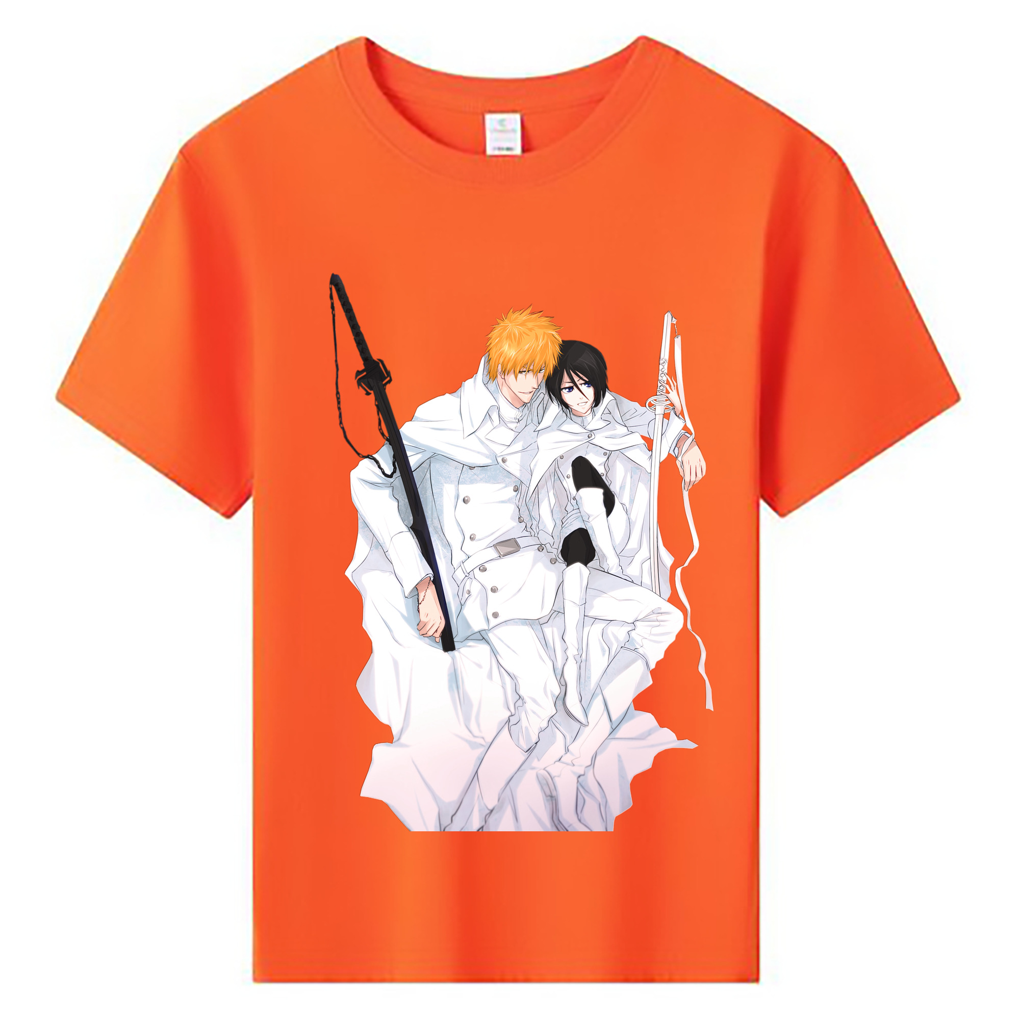 （画像用） ブリーチ 黒崎一護（くろさき いちご）BLEACH Kurosaki Ichigo 綿100％キッズTシャツ（フロントプリント）