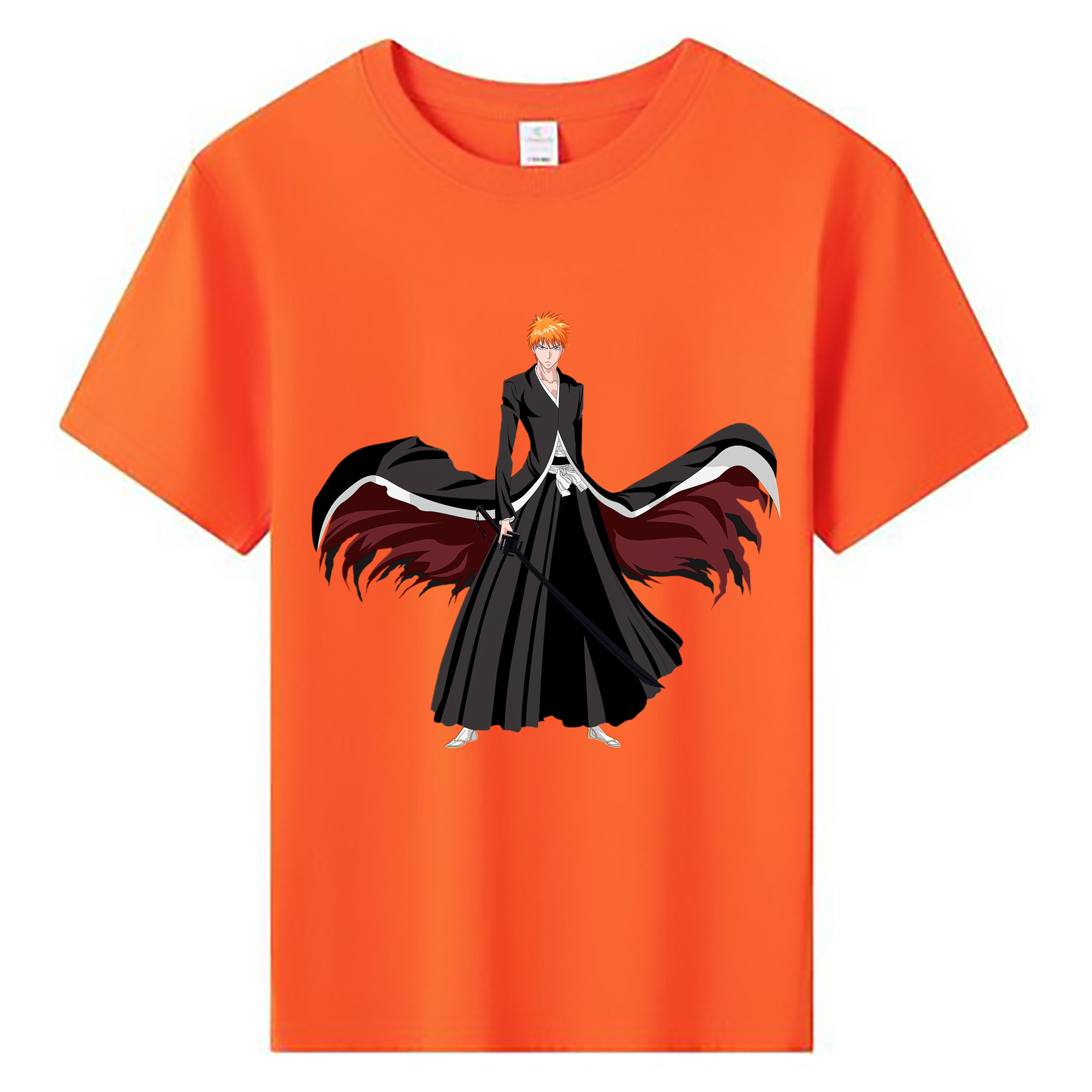 （画像用） ブリーチ 黒崎一護（くろさき いちご）BLEACH Kurosaki Ichigo 綿100％キッズTシャツ（フロントプリント）