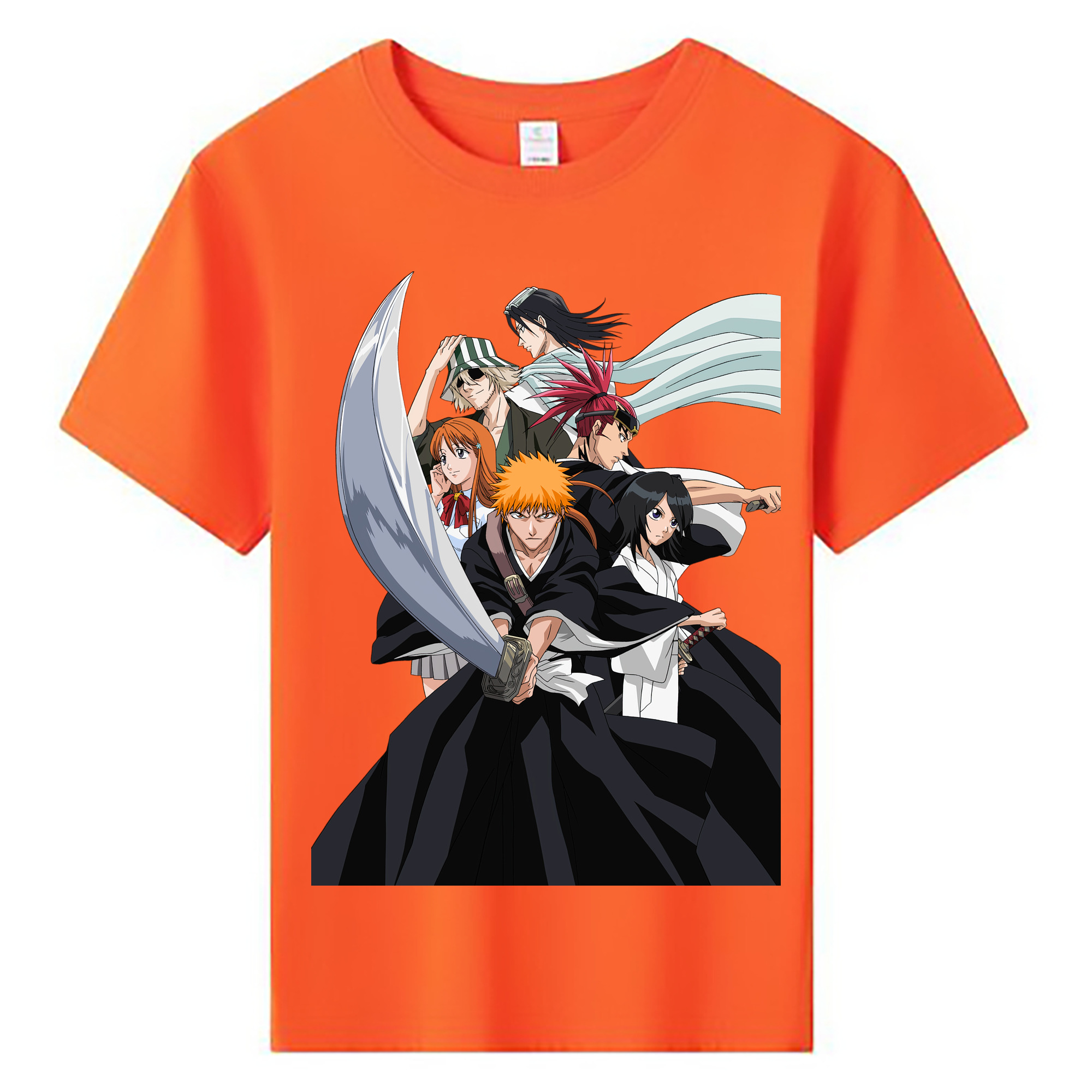 （画像用） ブリーチ 黒崎一護（くろさき いちご）BLEACH Kurosaki Ichigo 綿100％キッズTシャツ（フロントプリント）