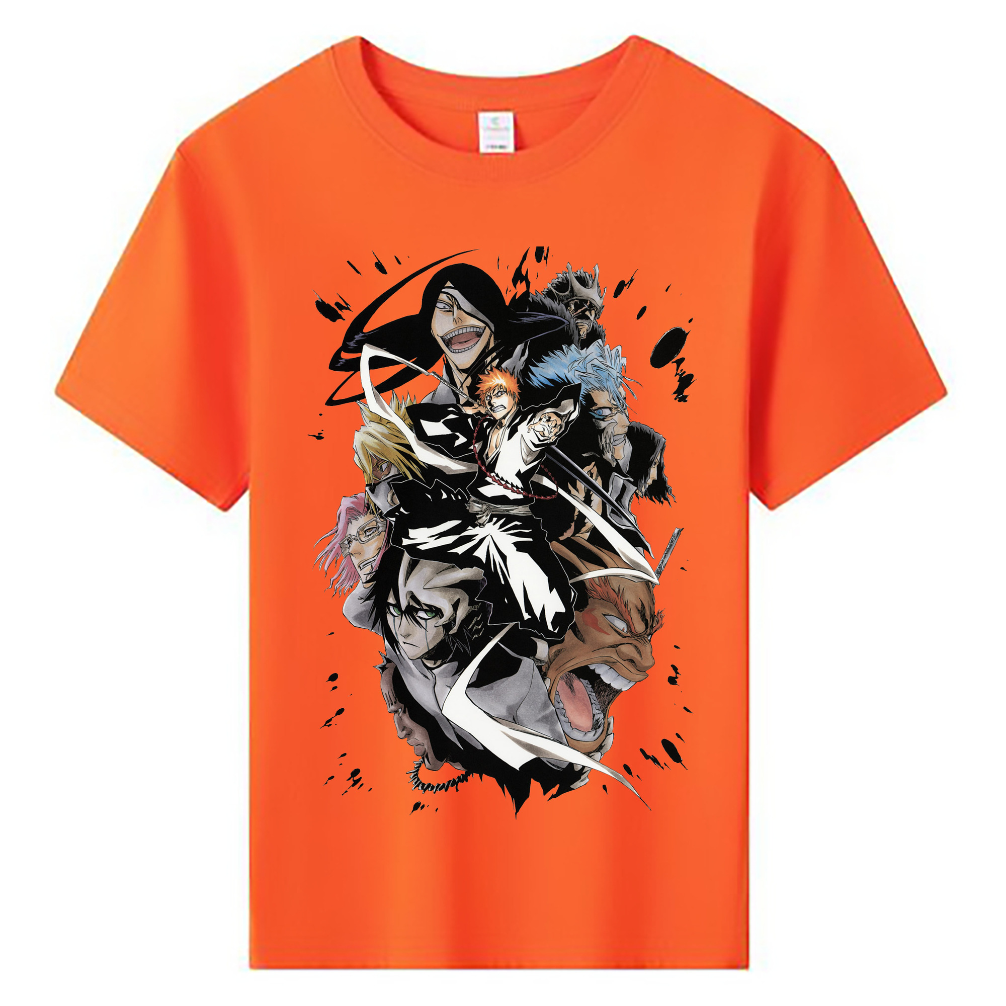 （画像用） ブリーチ 黒崎一護（くろさき いちご）BLEACH Kurosaki Ichigo 綿100％キッズTシャツ（フロントプリント）