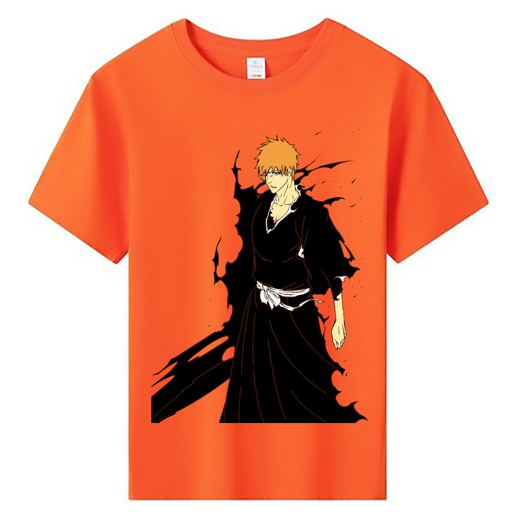 （画像用） ブリーチ 黒崎一護（くろさき いちご）BLEACH Kurosaki Ichigo 綿100％キッズTシャツ（フロントプリント）