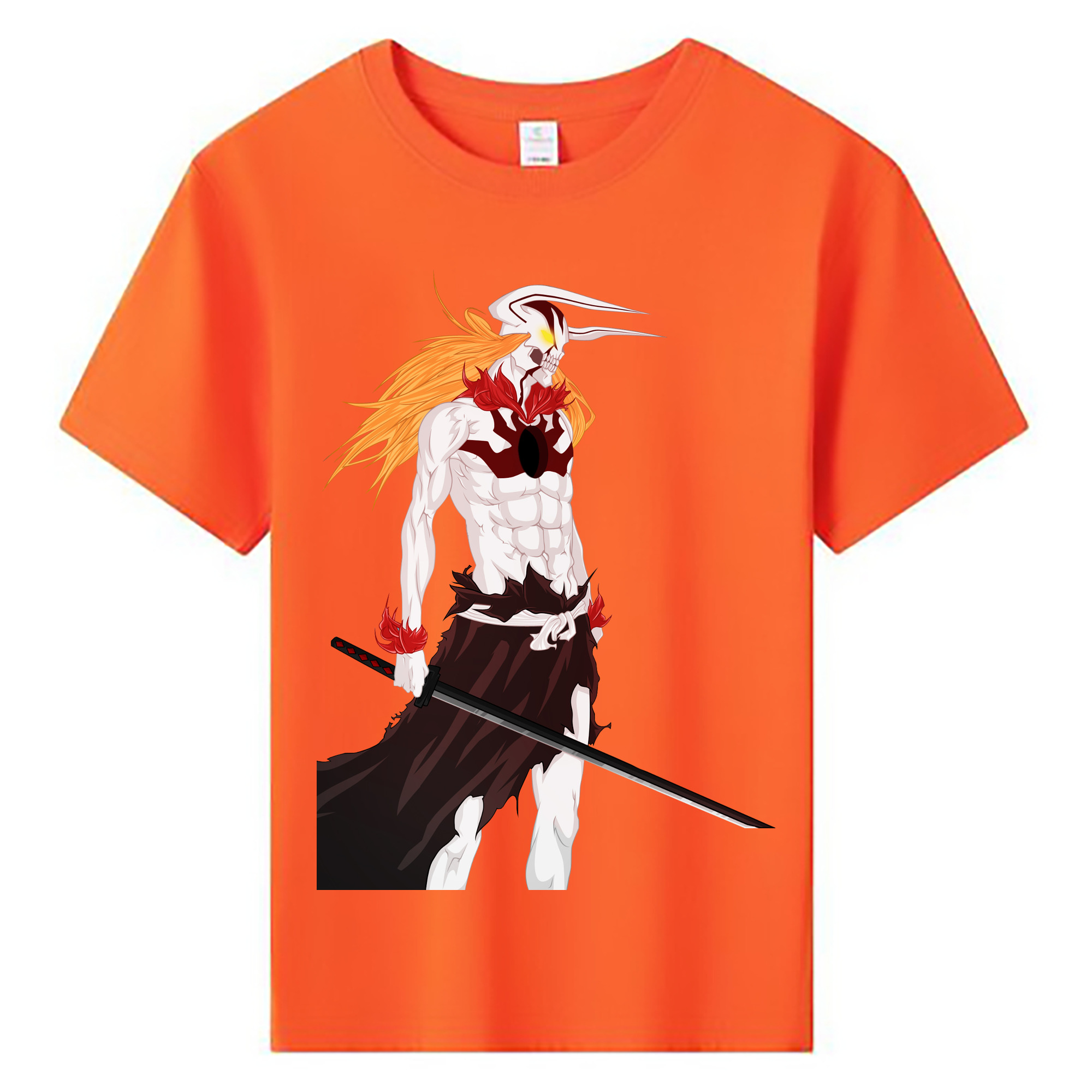 （画像用） ブリーチ 黒崎一護（くろさき いちご）BLEACH Kurosaki Ichigo 綿100％キッズTシャツ（フロントプリント）