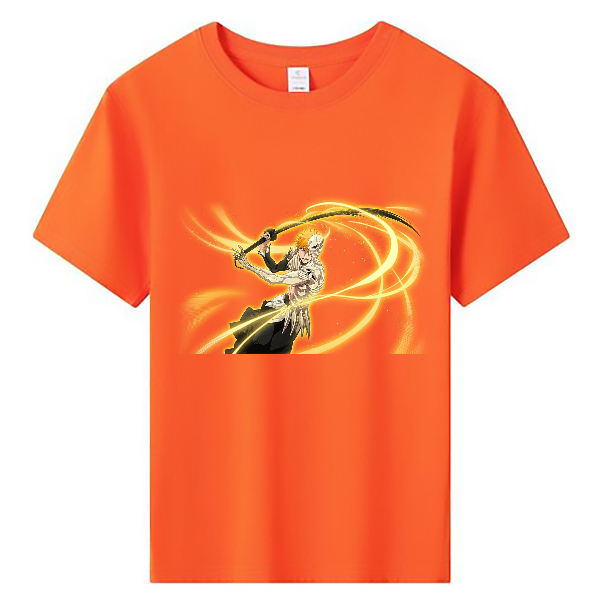 （画像用） ブリーチ 黒崎一護（くろさき いちご）BLEACH Kurosaki Ichigo 綿100％キッズTシャツ（フロントプリント）
