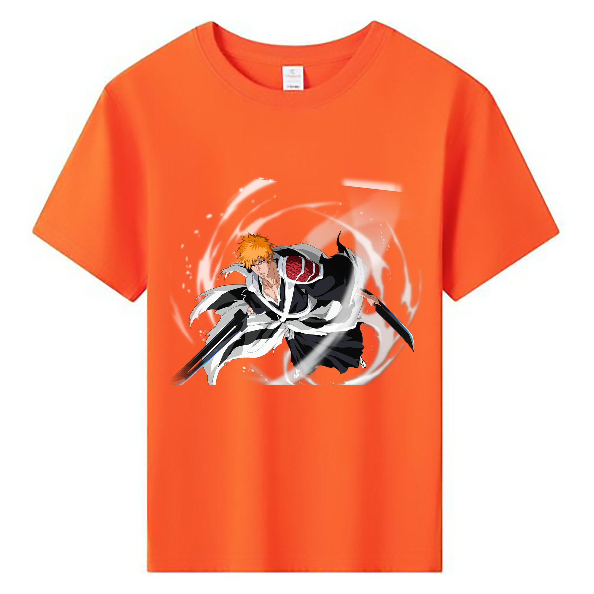 （画像用） ブリーチ 黒崎一護（くろさき いちご）BLEACH Kurosaki Ichigo 綿100％キッズTシャツ（フロントプリント）
