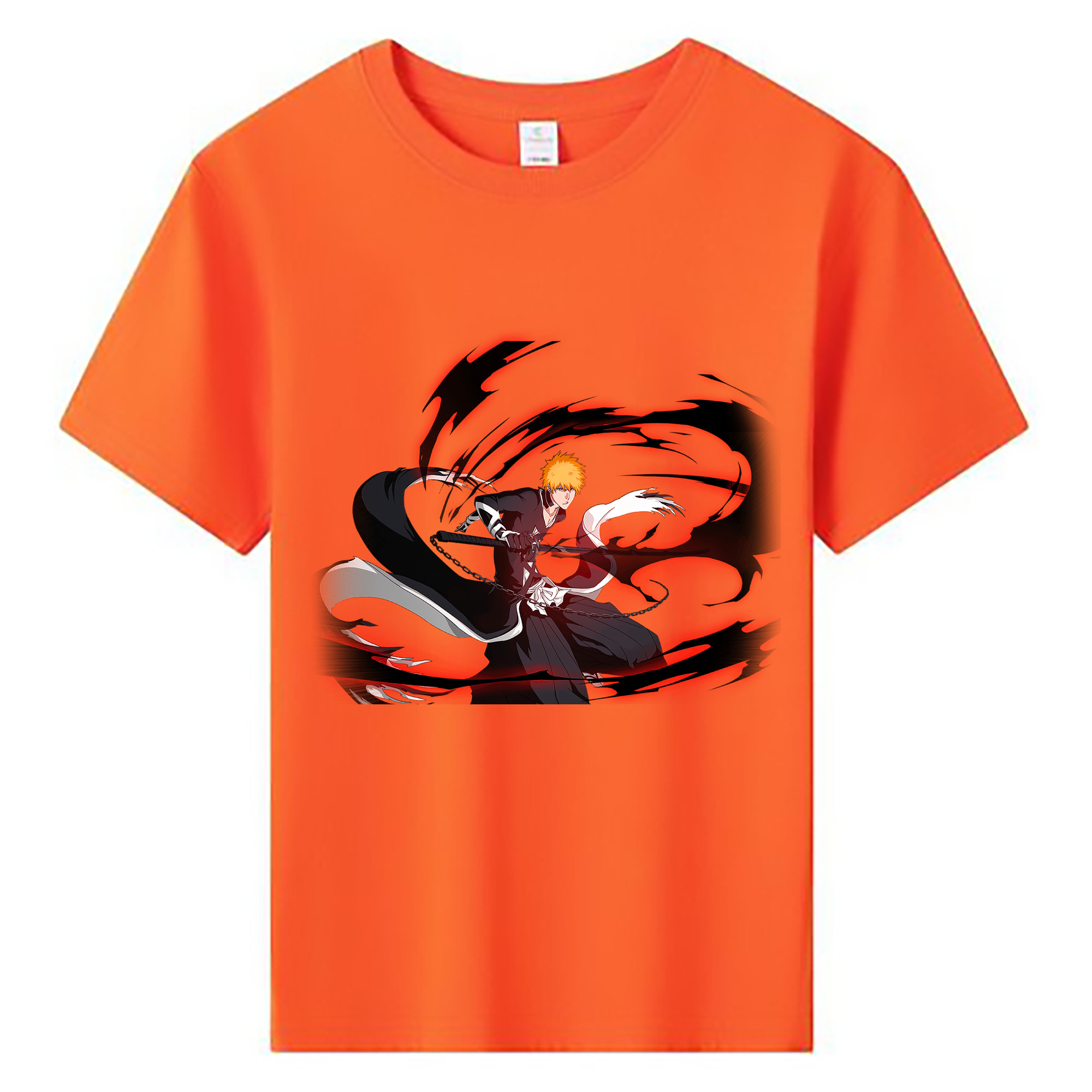 （画像用） ブリーチ 黒崎一護（くろさき いちご）BLEACH Kurosaki Ichigo 綿100％キッズTシャツ（フロントプリント）