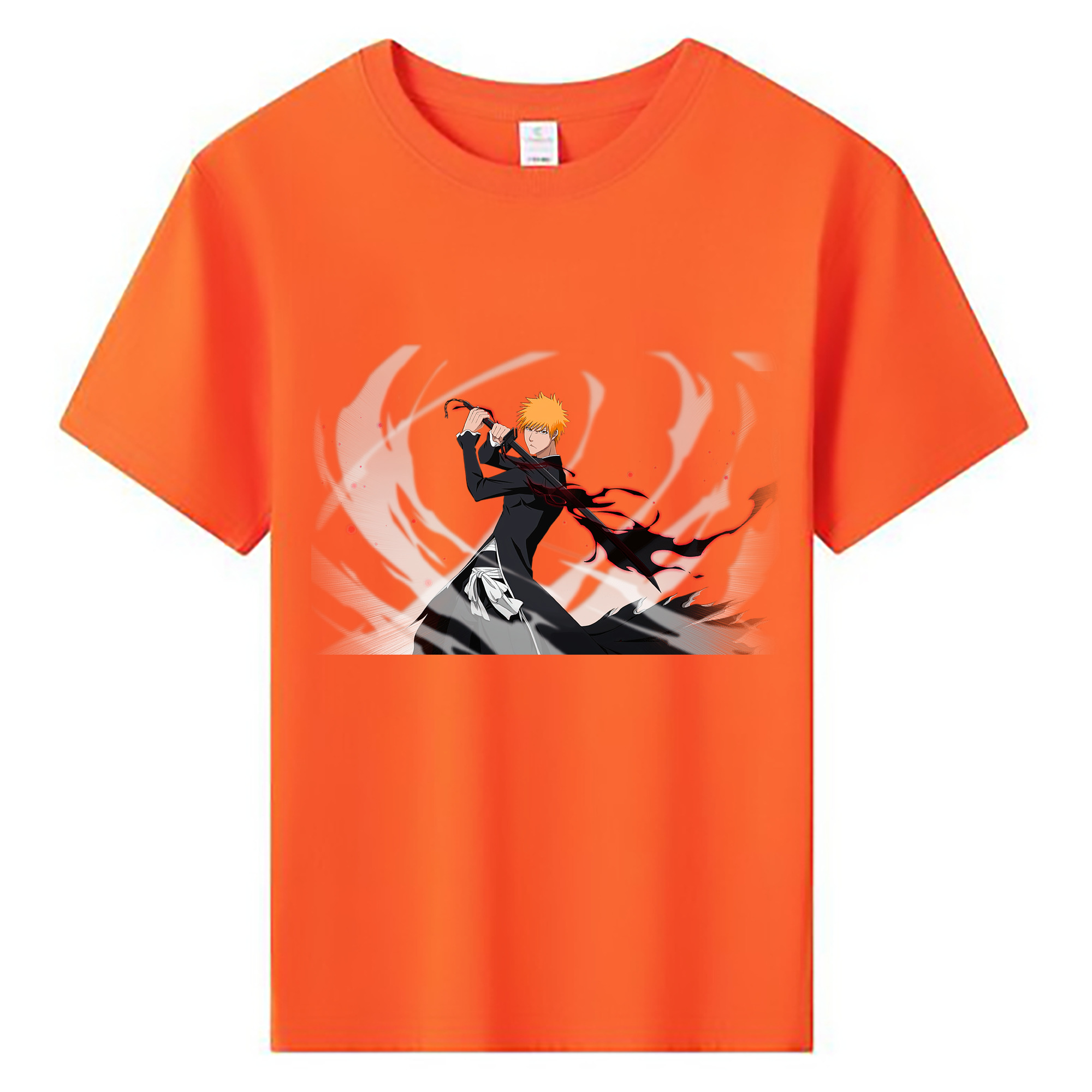 （画像用） ブリーチ 黒崎一護（くろさき いちご）BLEACH Kurosaki Ichigo 綿100％キッズTシャツ（フロントプリント）