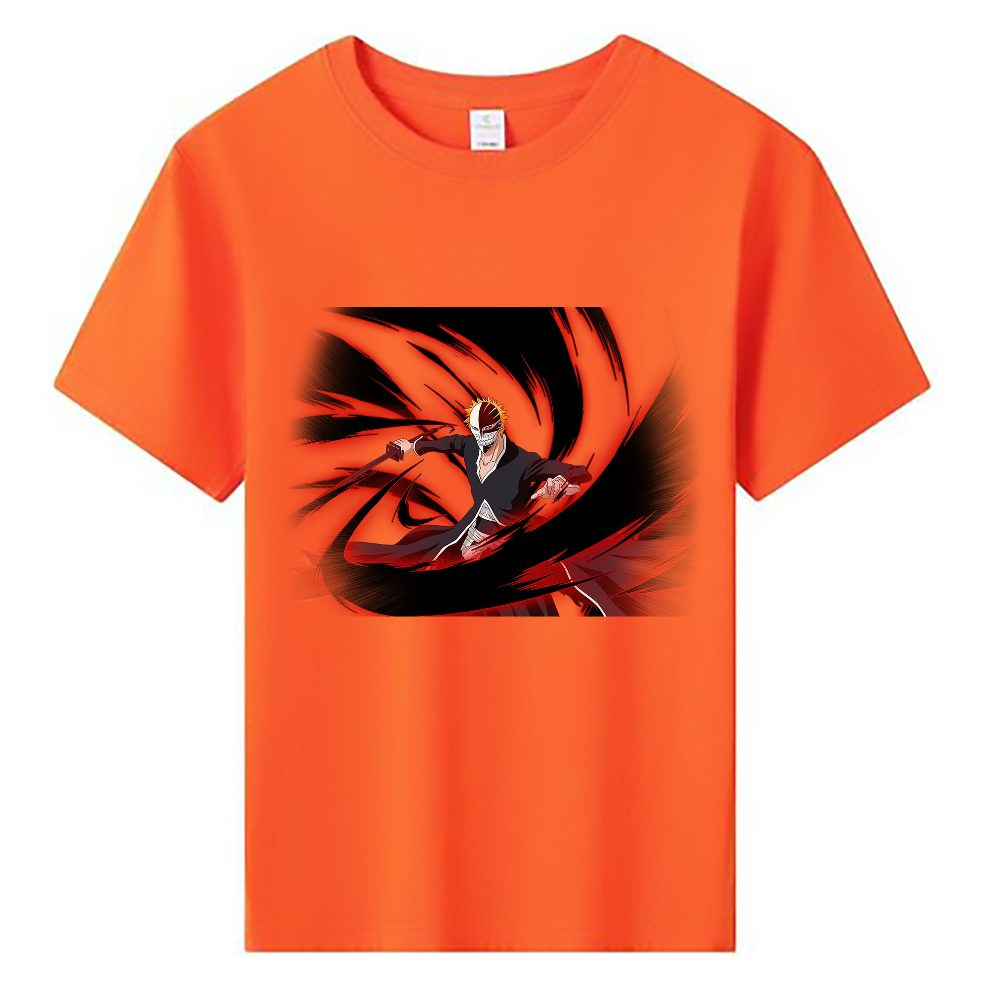（画像用） ブリーチ 黒崎一護（くろさき いちご）BLEACH Kurosaki Ichigo 綿100％キッズTシャツ（フロントプリント）