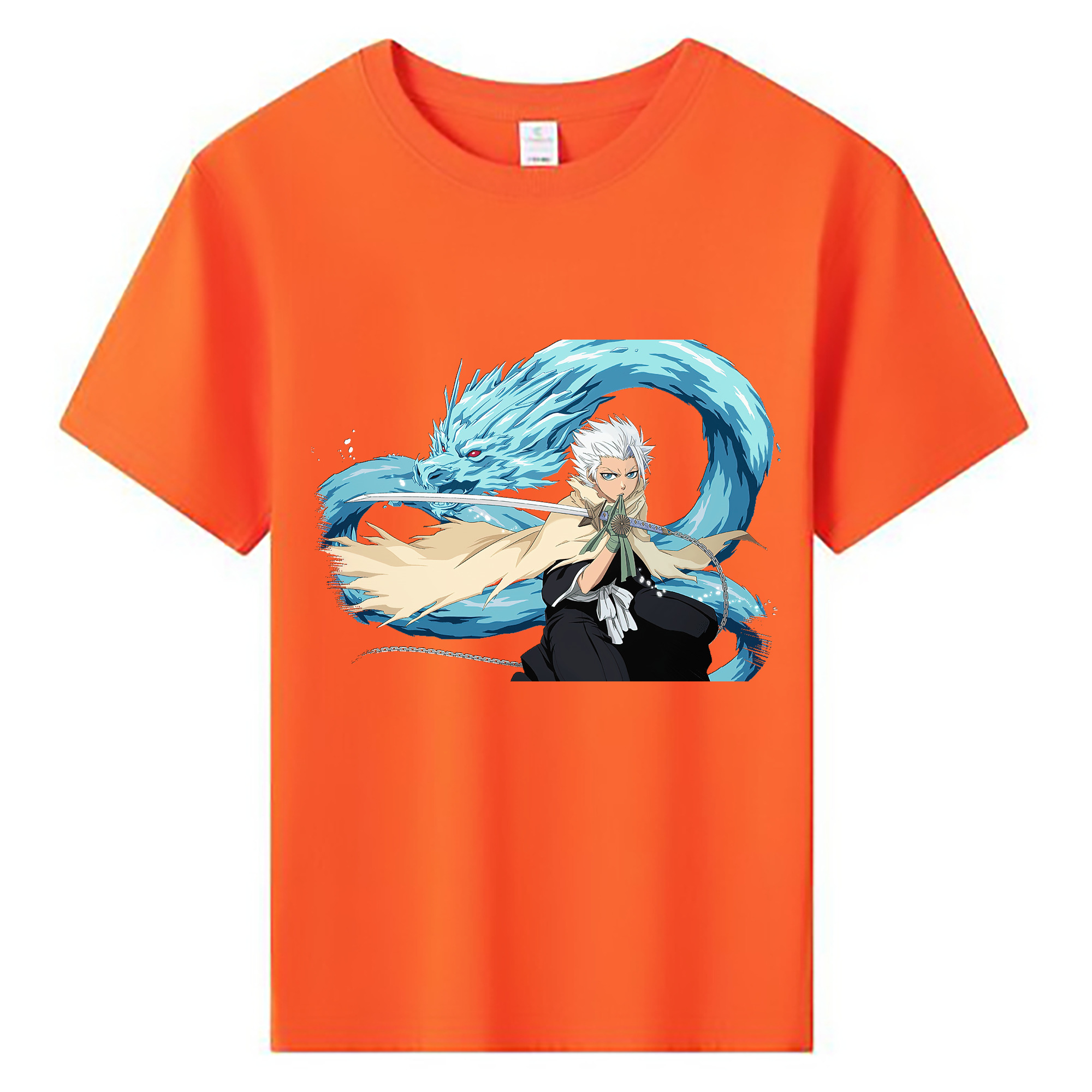 （画像用） ブリーチ 日番谷冬獅郎（ひつがや とうしろう） BLEACH Hitsugaya Toushirou 綿100％キッズTシャツ（フロントプリント）